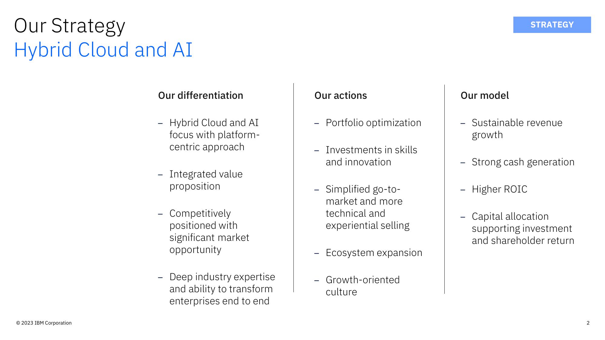 IBM Investor Update slide image #2