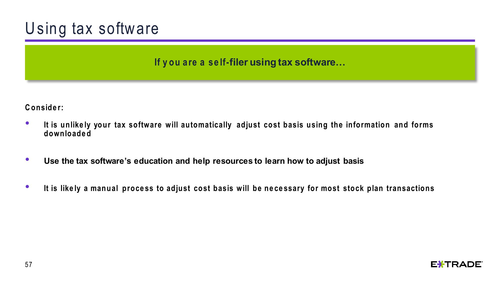 Understanding Capital Gains and Losses for Stock Plan Transactions slide image #57