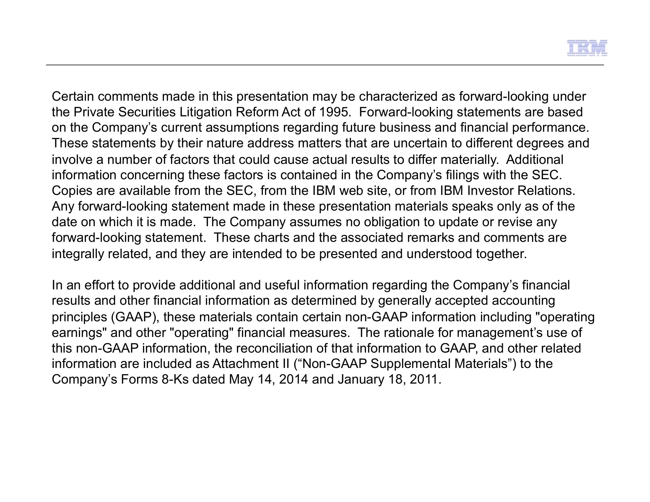 IBM Strategy and Financial Model 2014 slide image #2
