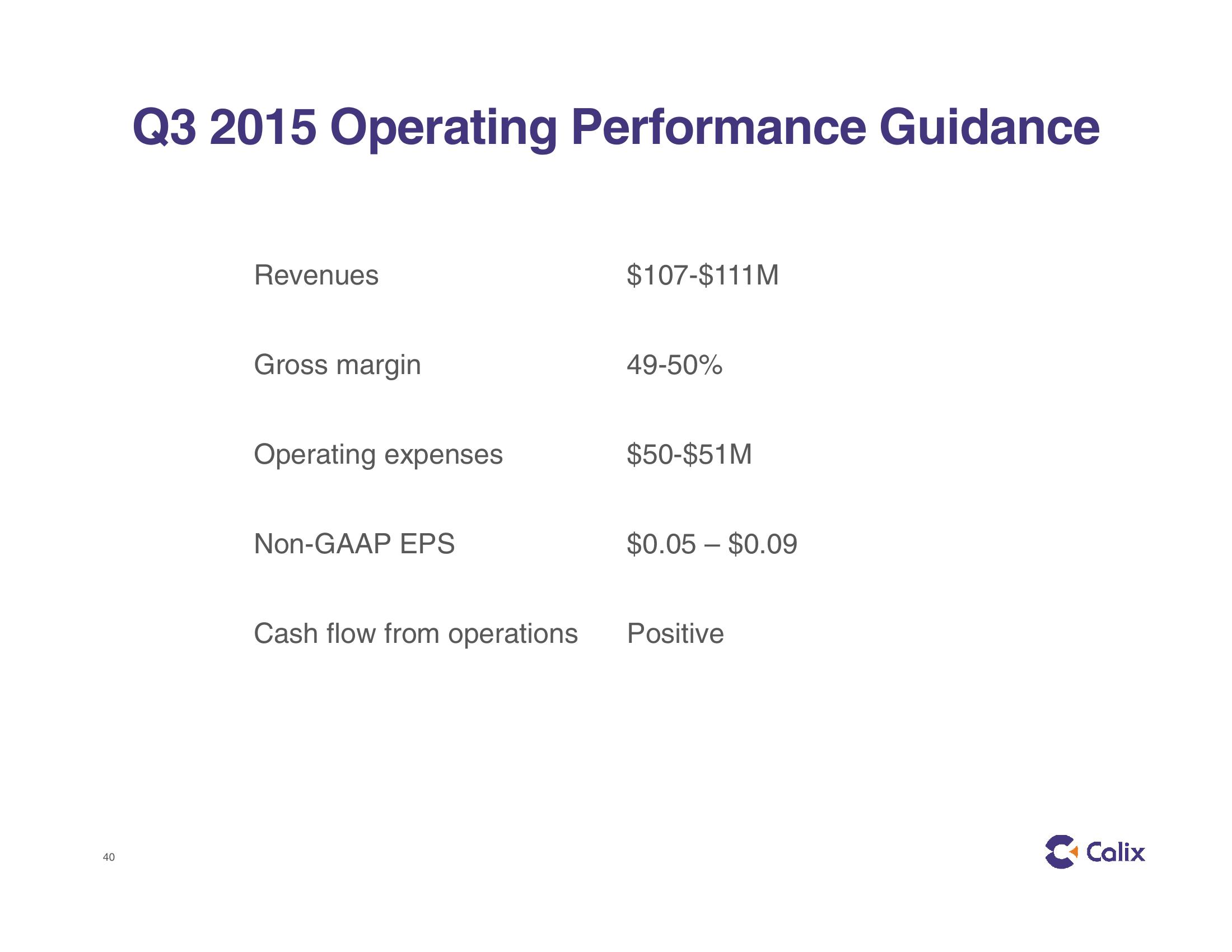 Calix Investor Presentation slide image #40