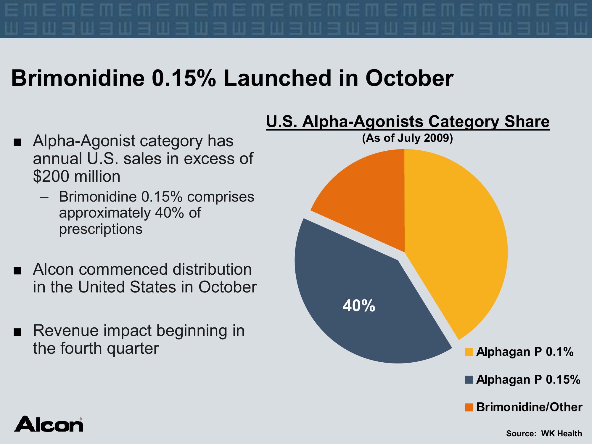 Alcon Investor Presentation at The American Academy of Ophthalmology slide image #32