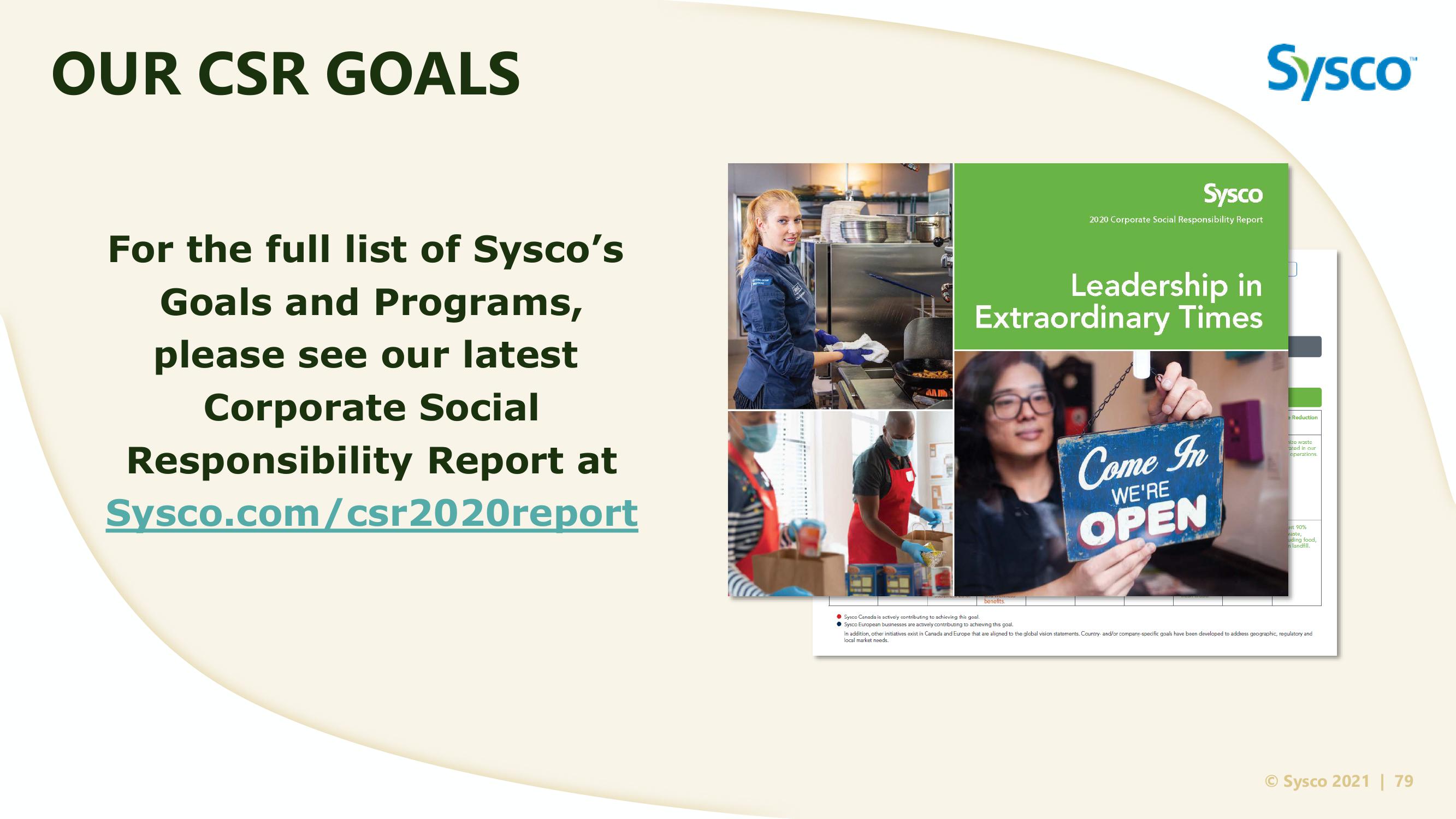 Sysco Investor Day slide image #79