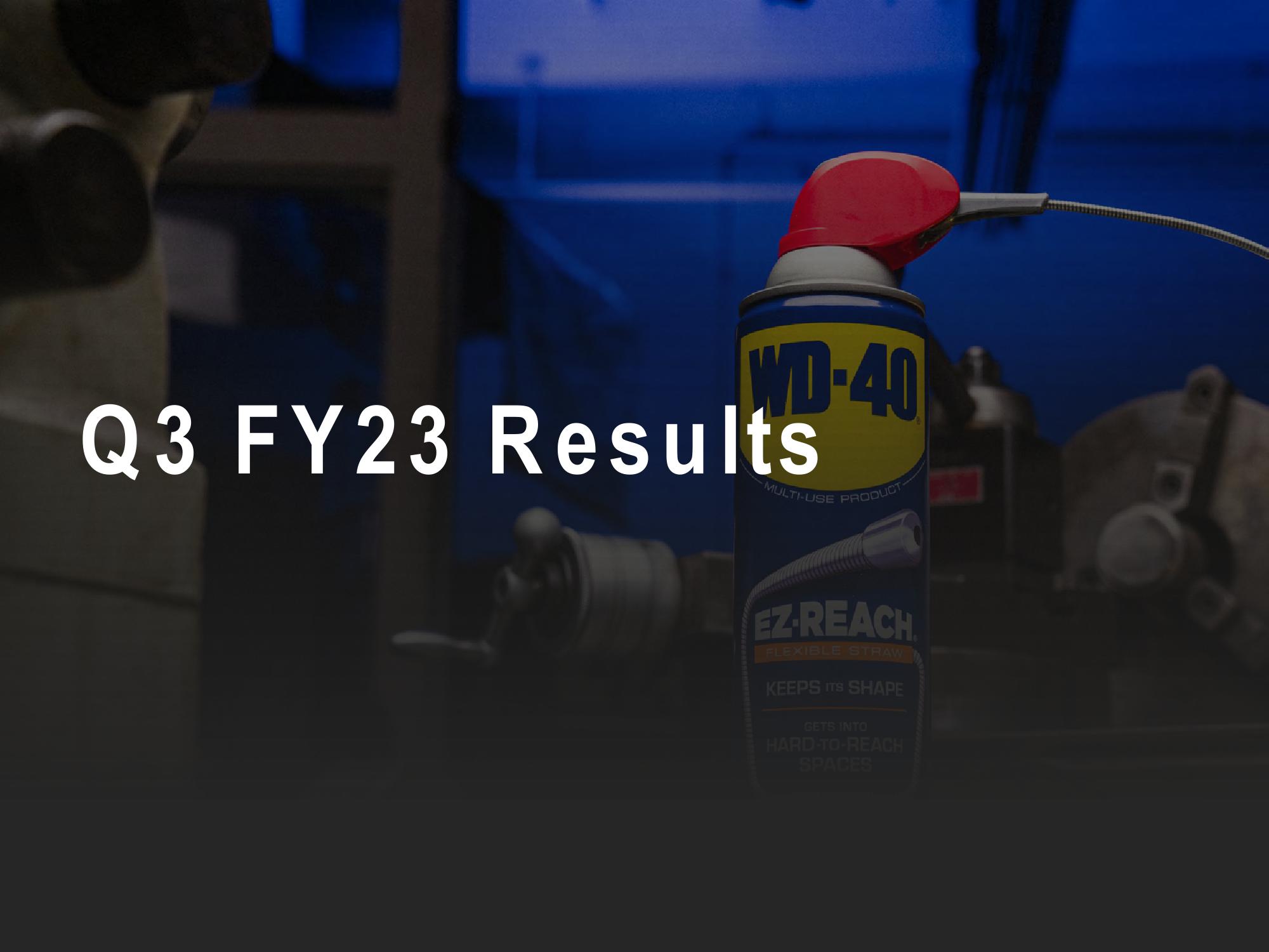 Q3 FY23 Earnings Results slide image #3