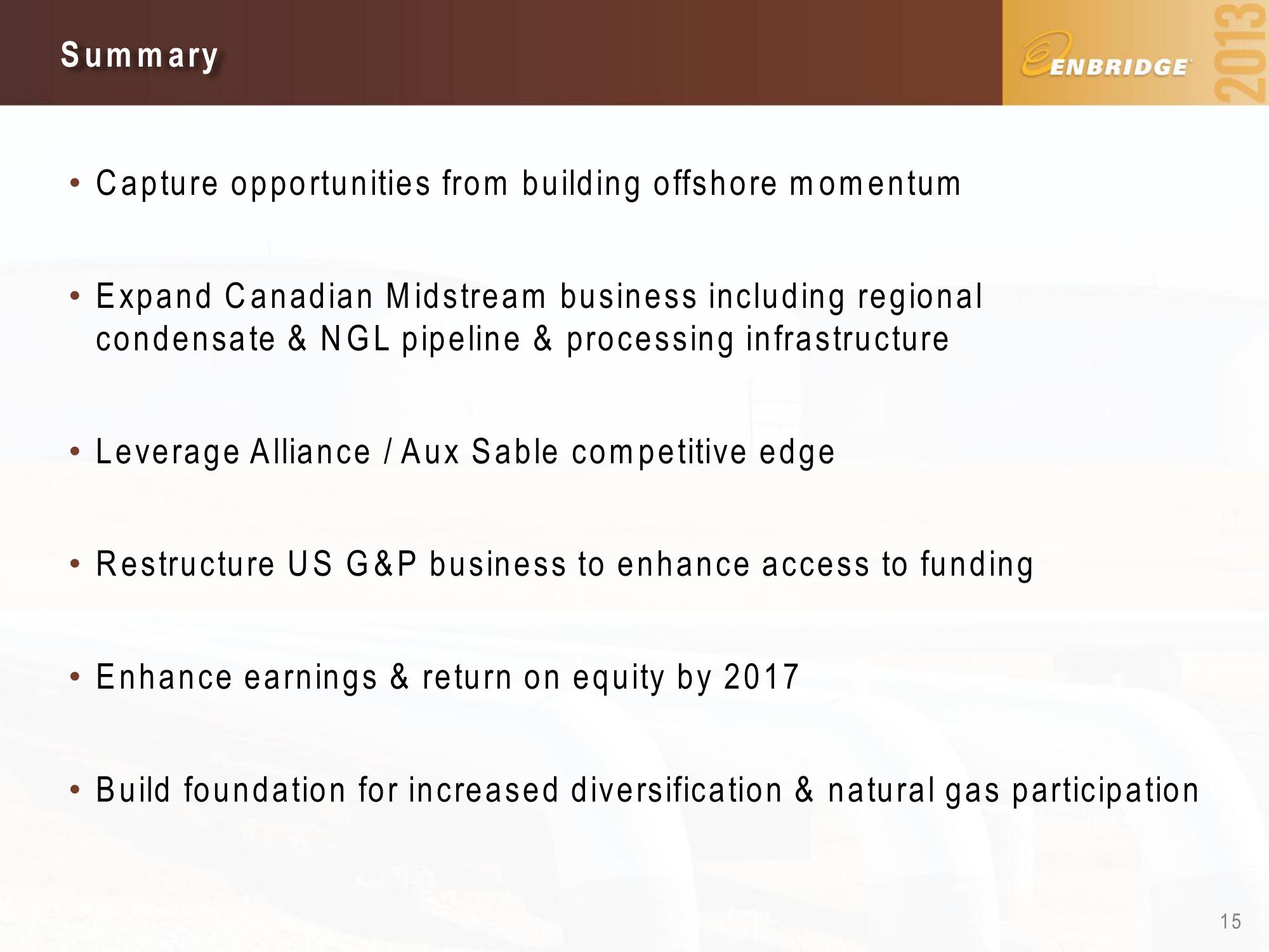 15th Annual Investment Community Conference Enbridge Day slide image #15