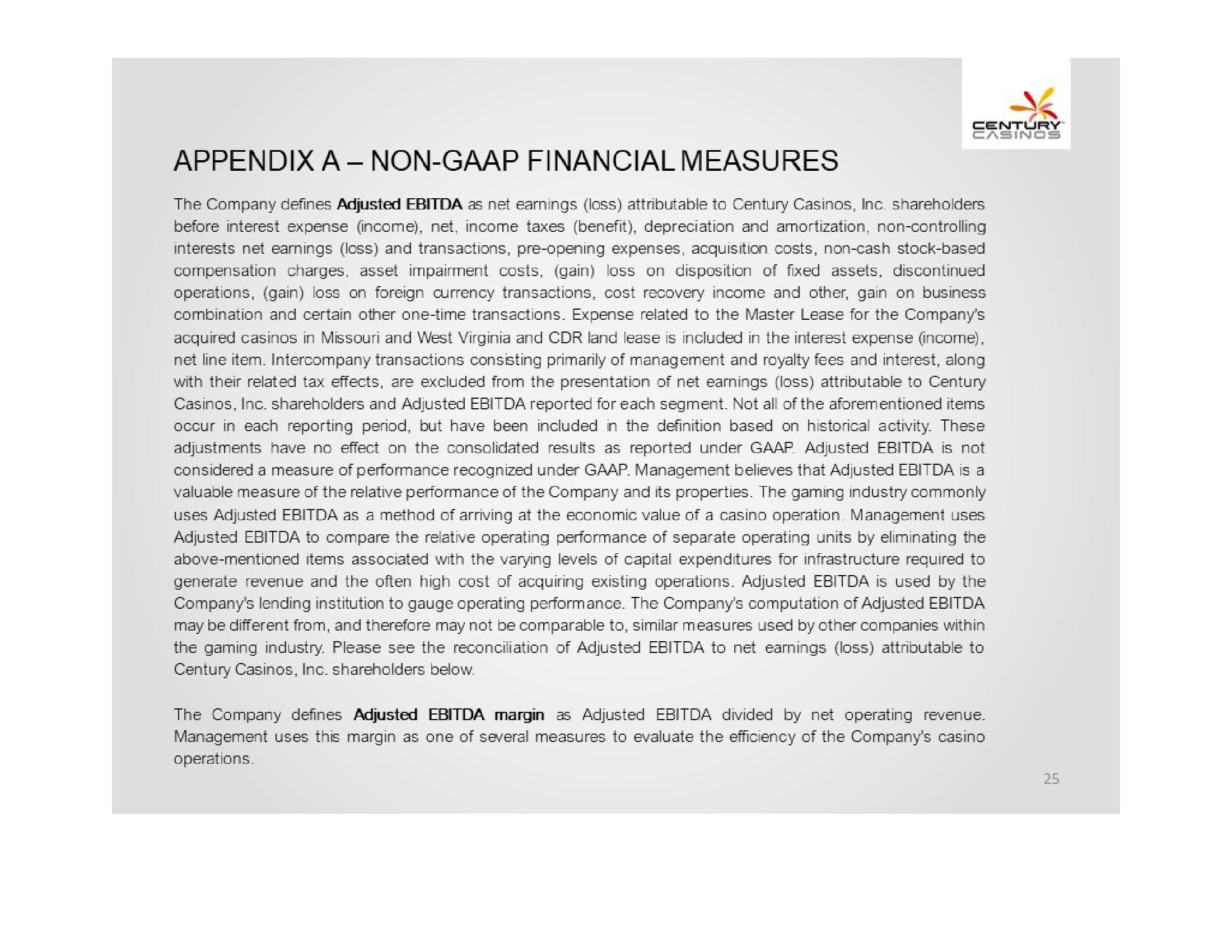 Century Casinos, Inc. Financial Results Q1 2021 slide image #25
