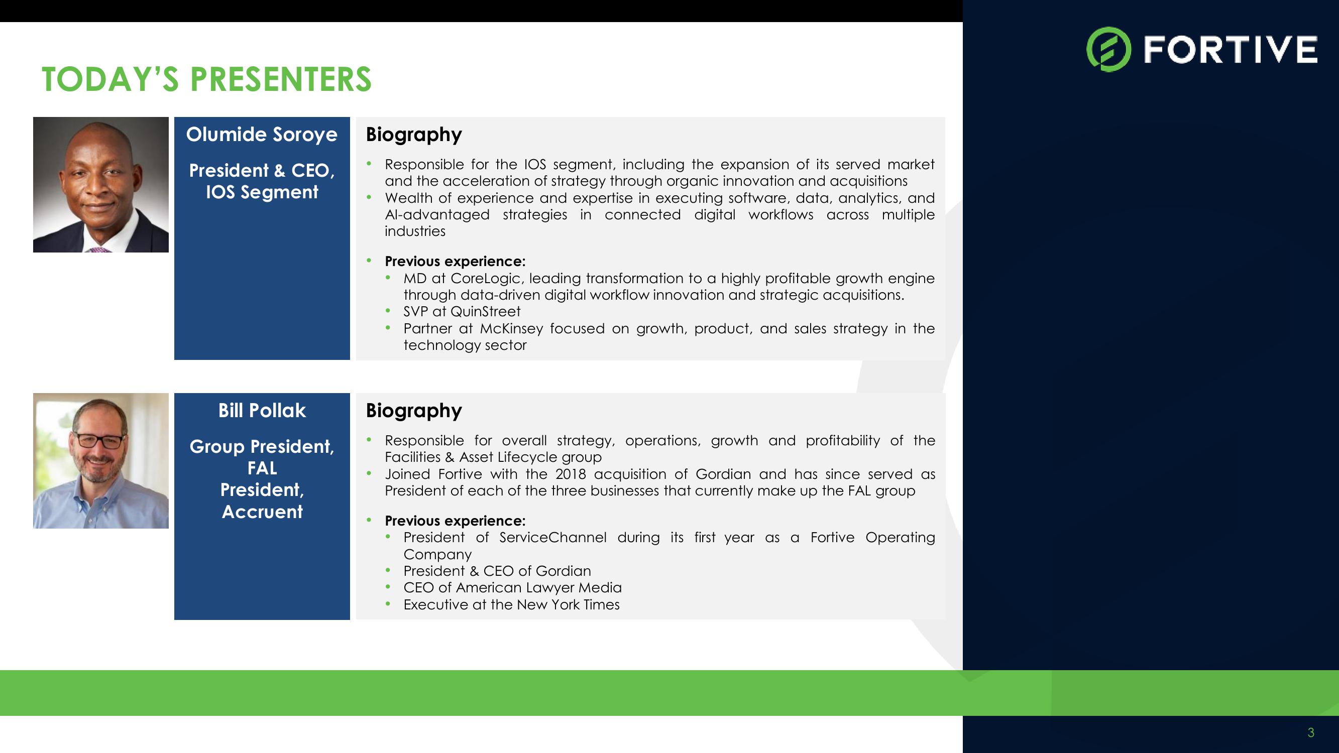 Fortive Investor Meeting: Facility & Asset Lifecycle (FAL) slide image #3