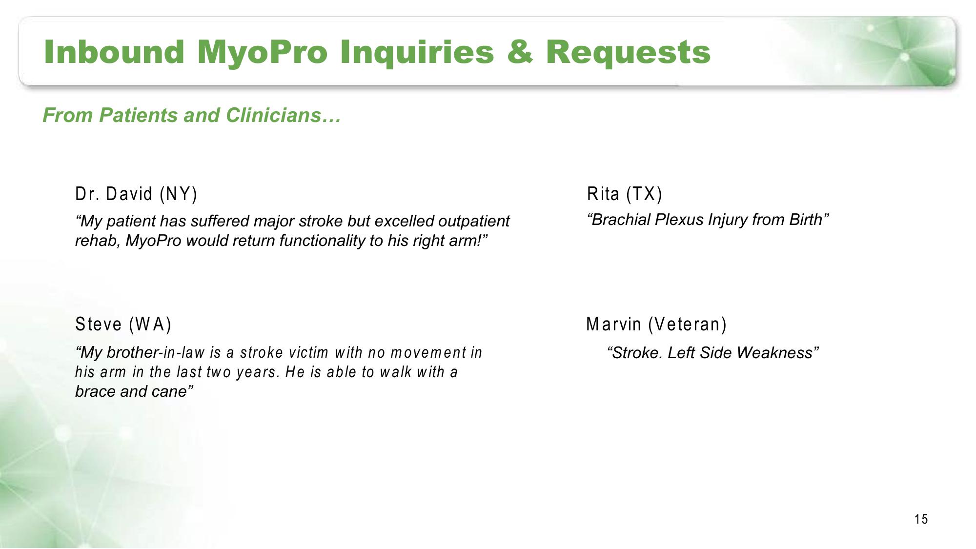 Myomo Corporate Presentation slide image #15