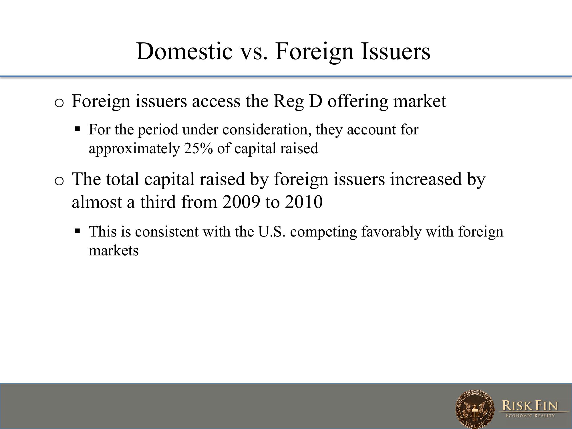 Unregistered Offerings and the Regulation D Exemption slide image #9