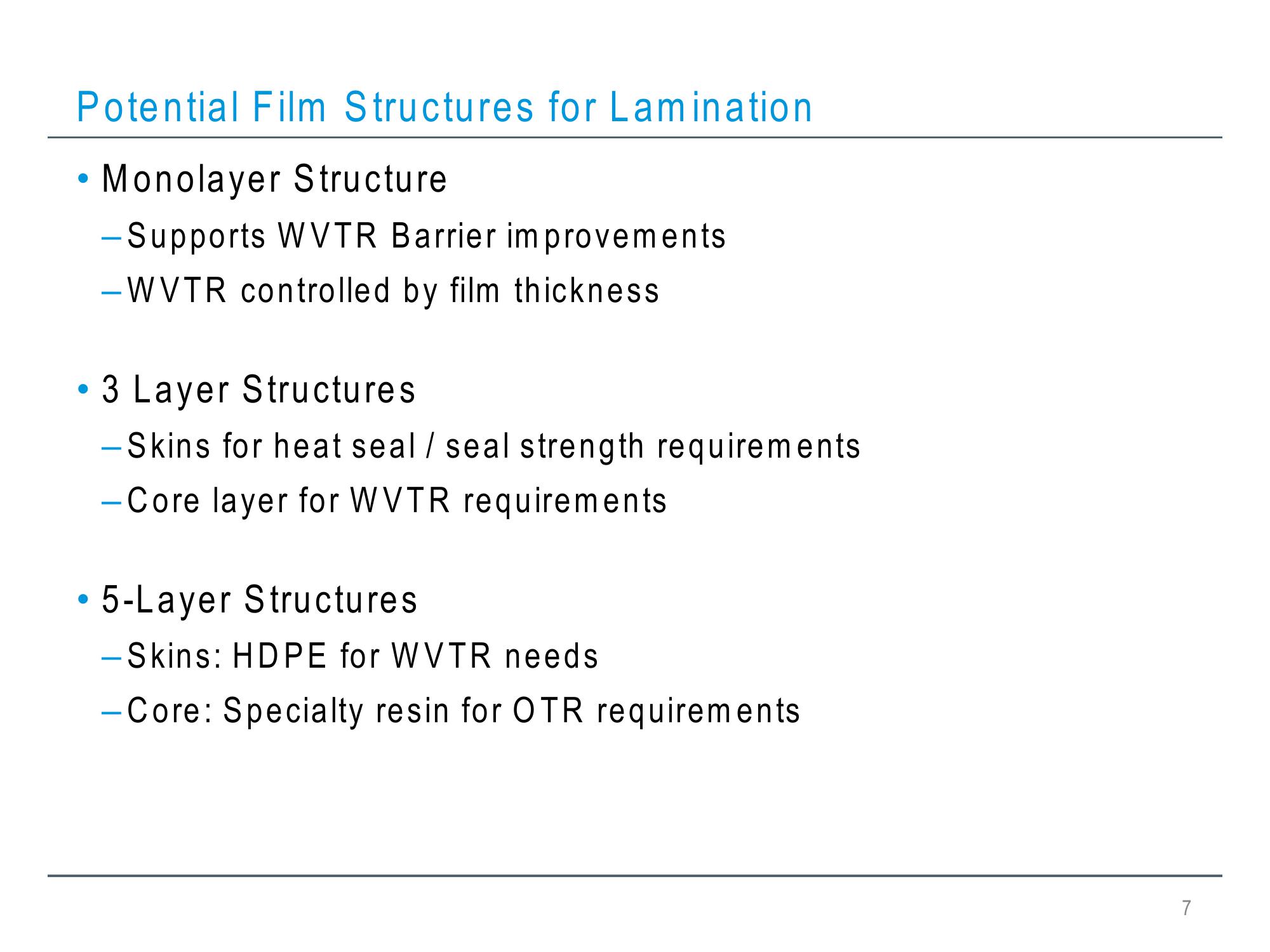 Hdpe Barrier Laminating Films for Use in Flexible Packaging Structures slide image #7