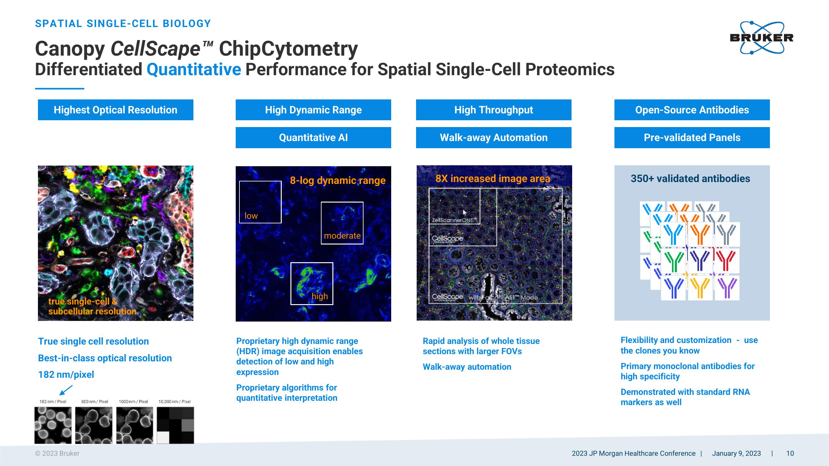 Bruker Corporation 2023 JP Morgan Healthcare Conference slide image #10