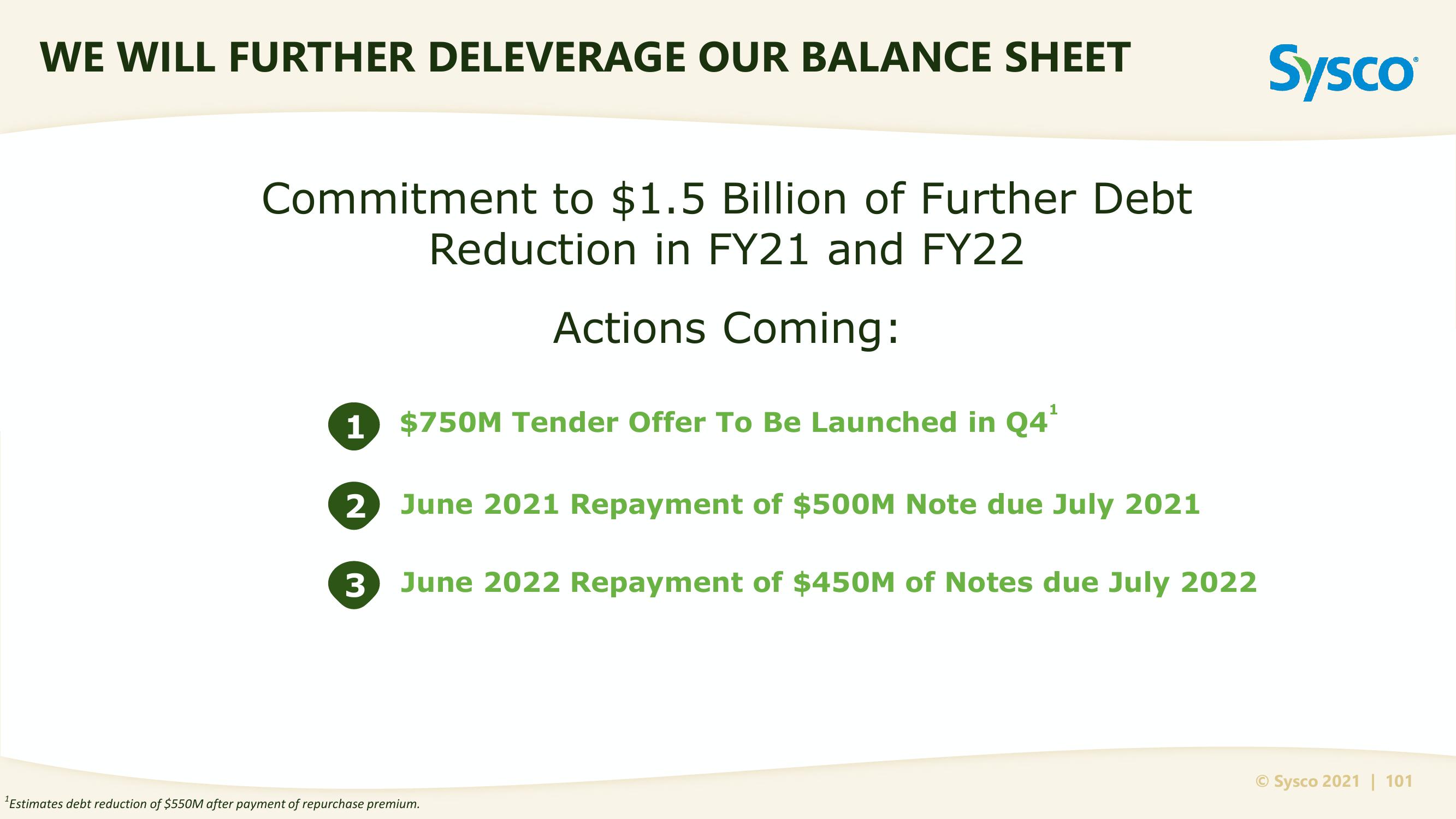 Sysco Investor Day slide image #101