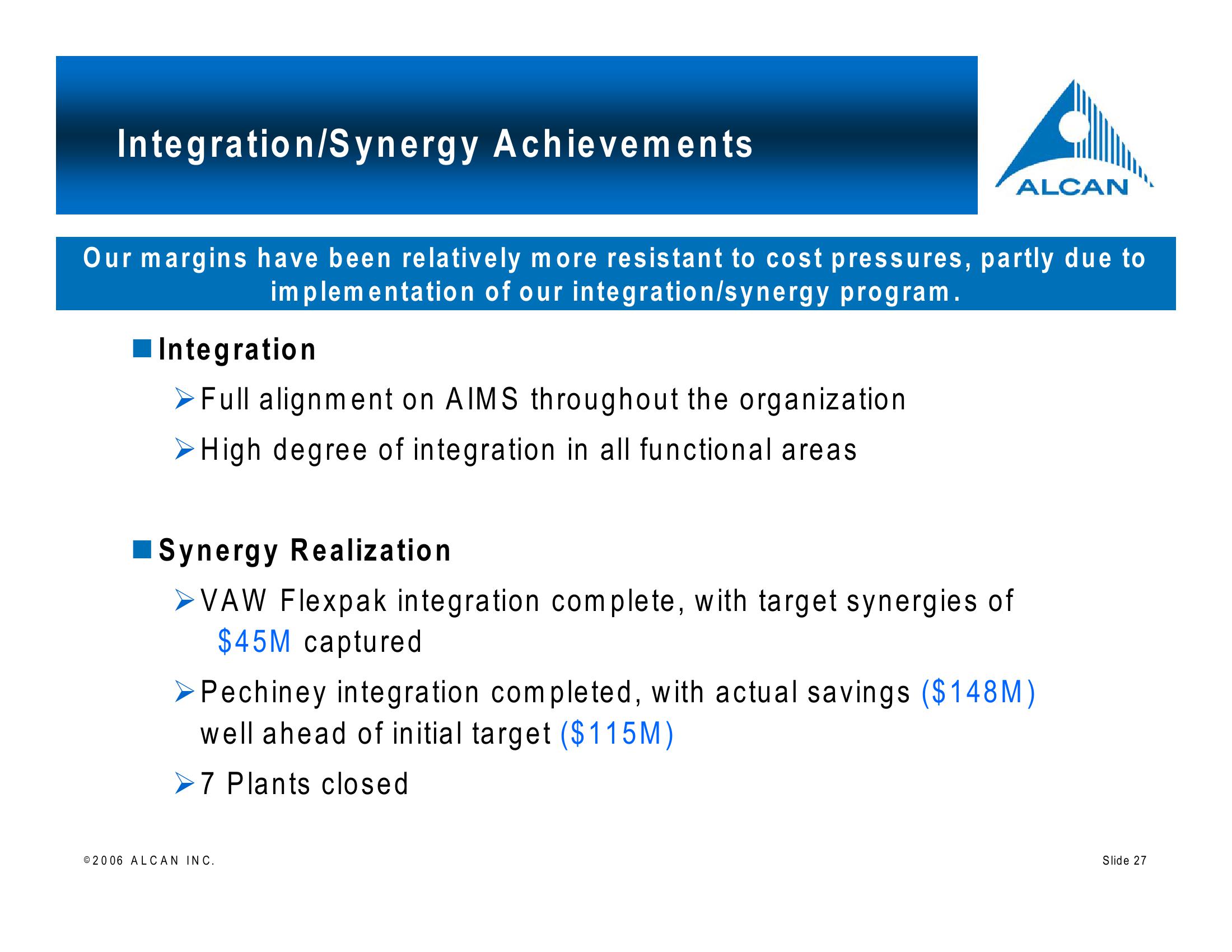 Alcan Investor Workshop slide image #27