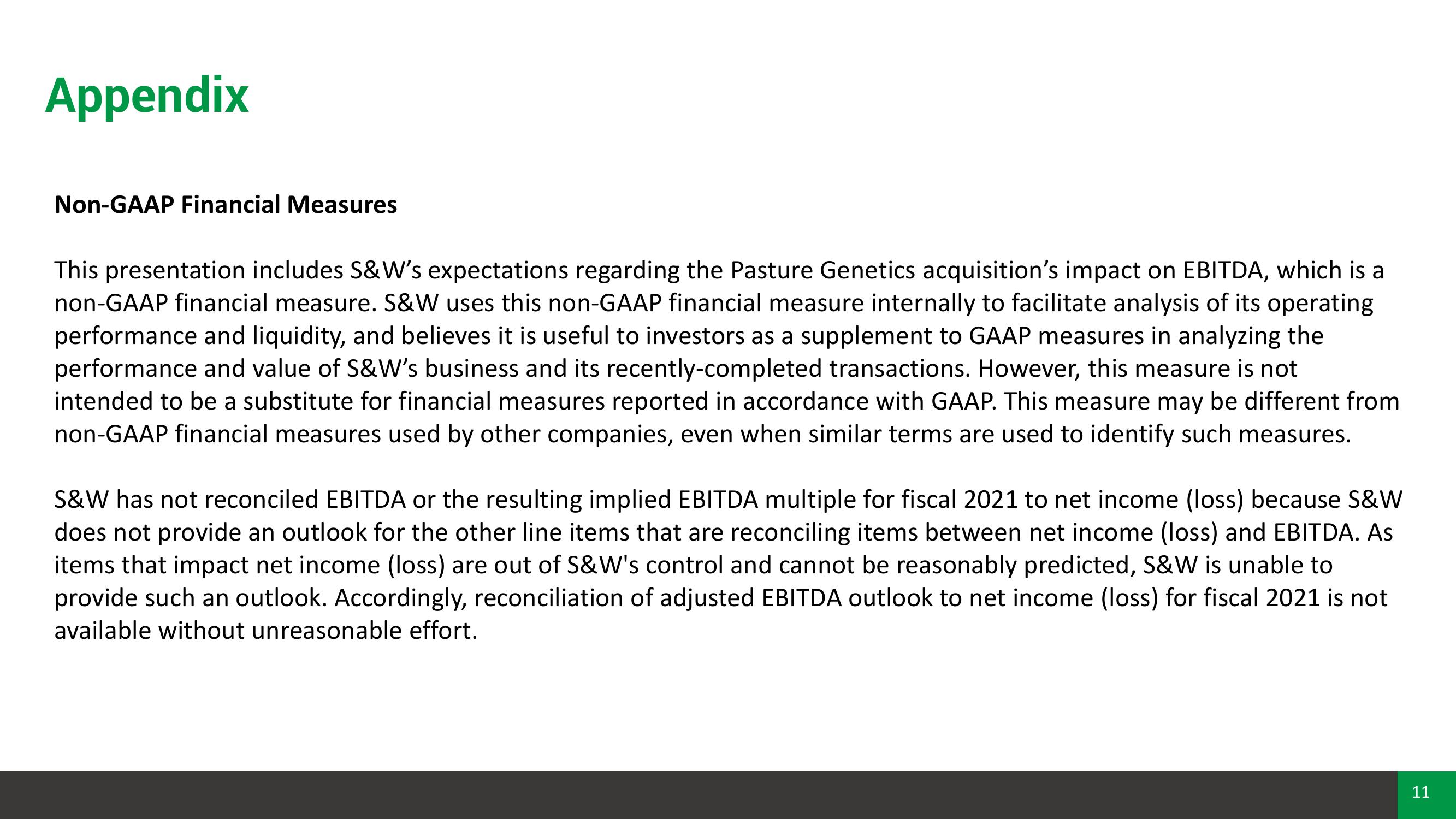 Pasture Genetics Australia Acquisition Overview slide image #11