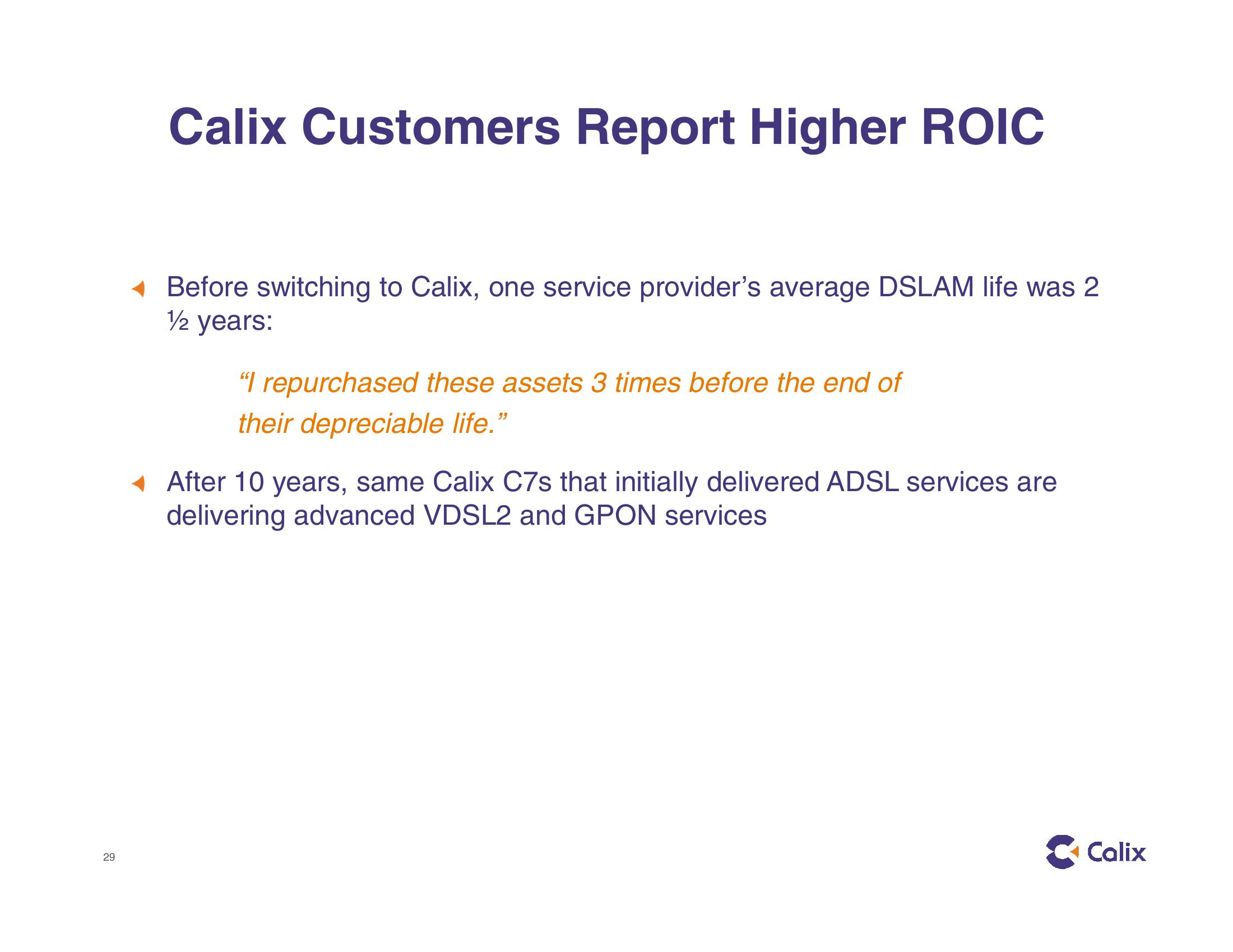 Calix Investor Presentation slide image #29