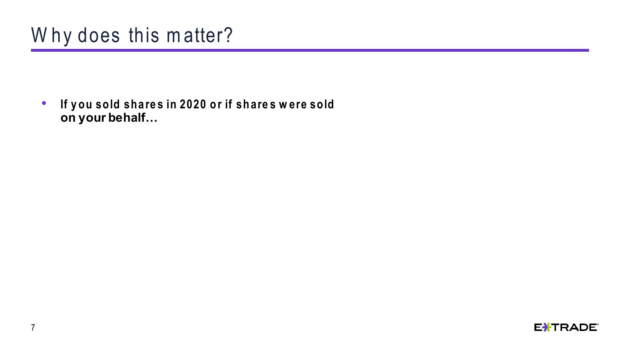 Understanding Capital Gains and Losses for Stock Plan Transactions slide image #7