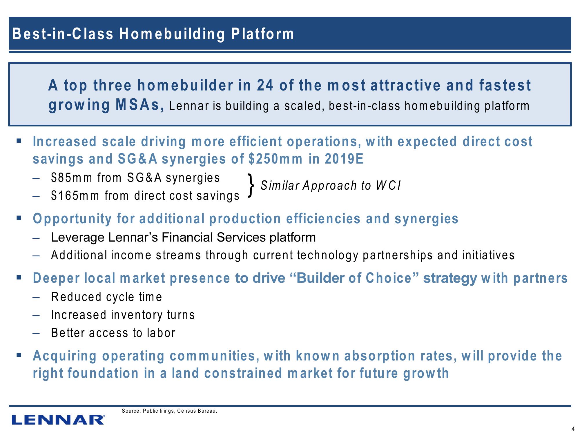 Lennar’s Strategic Business Combination With CalAtlantic slide image #7