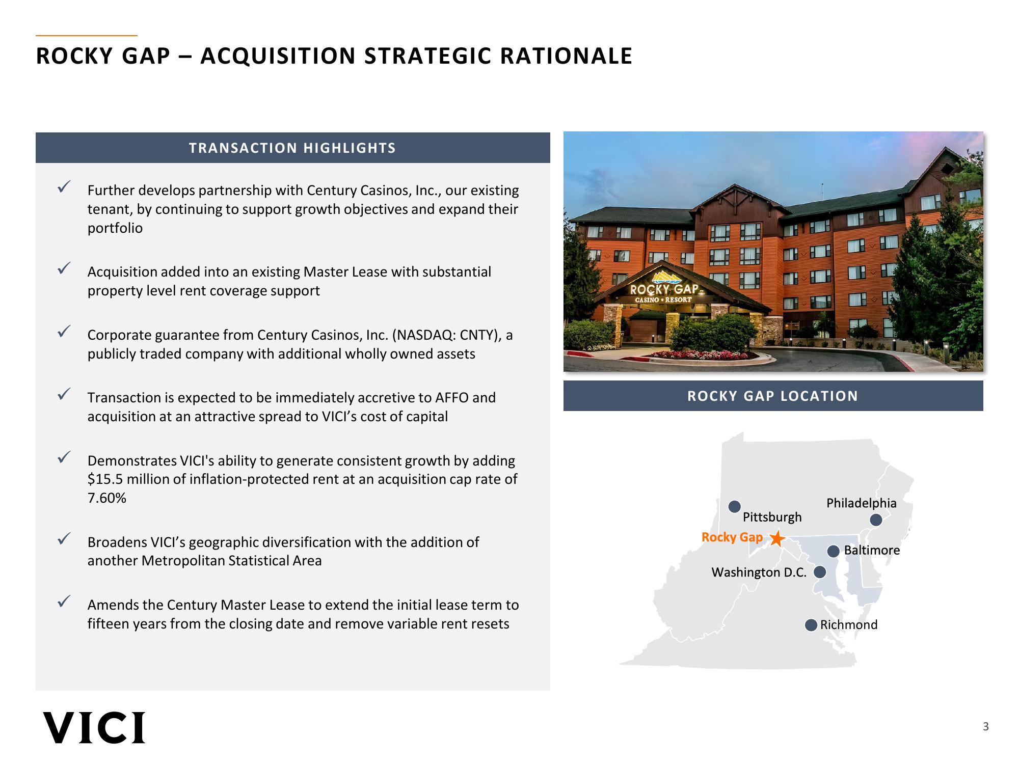 Rocky Gap Casino Resort Transaction Overview slide image #3