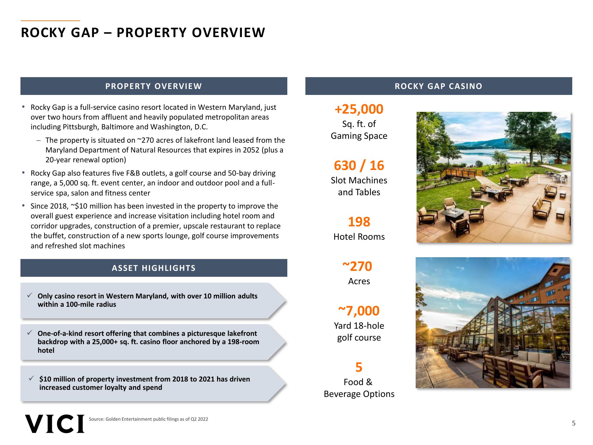 Rocky Gap Casino Resort Transaction Overview slide image #5