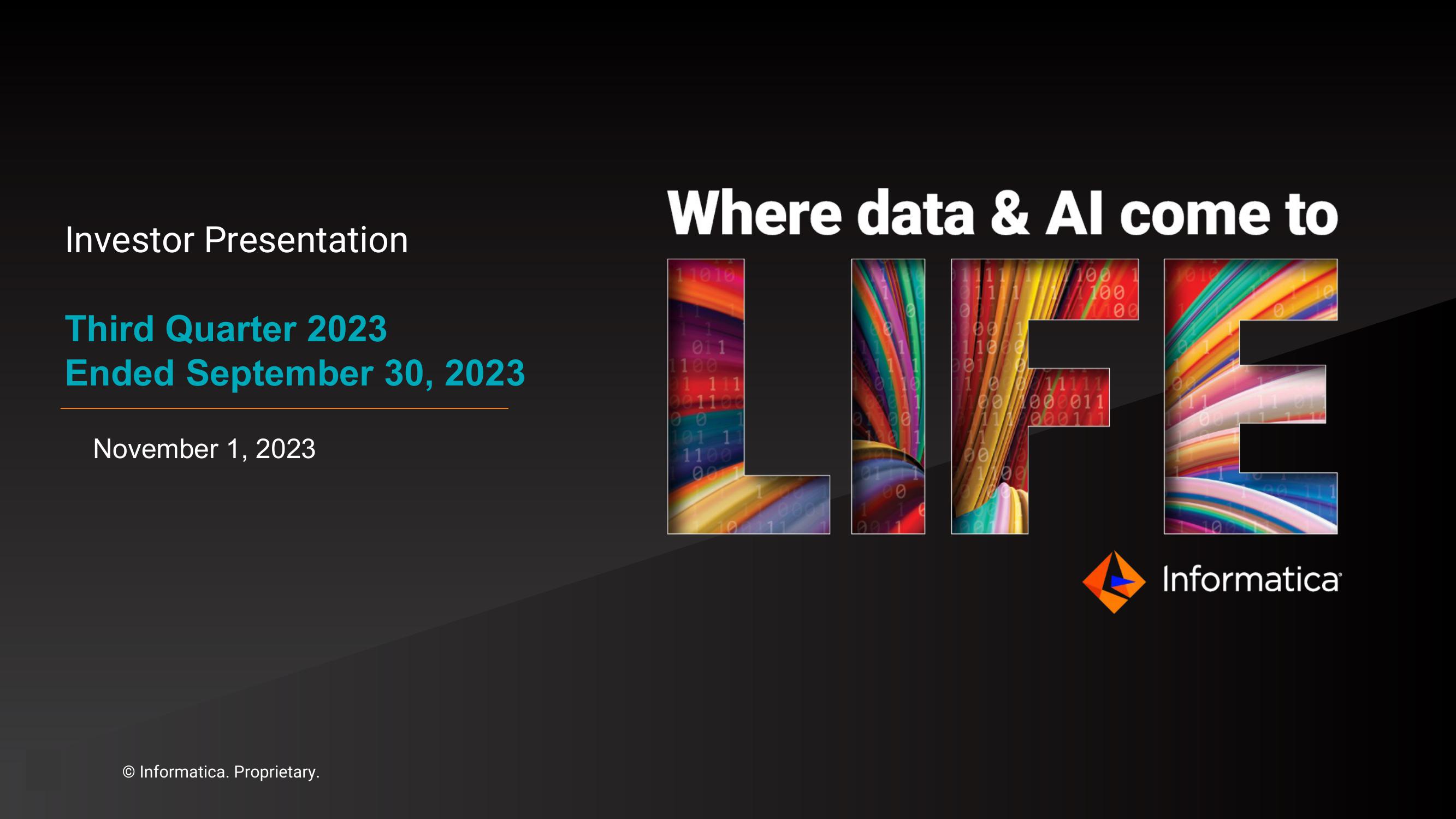 Informatica Investor Presentation Deck image