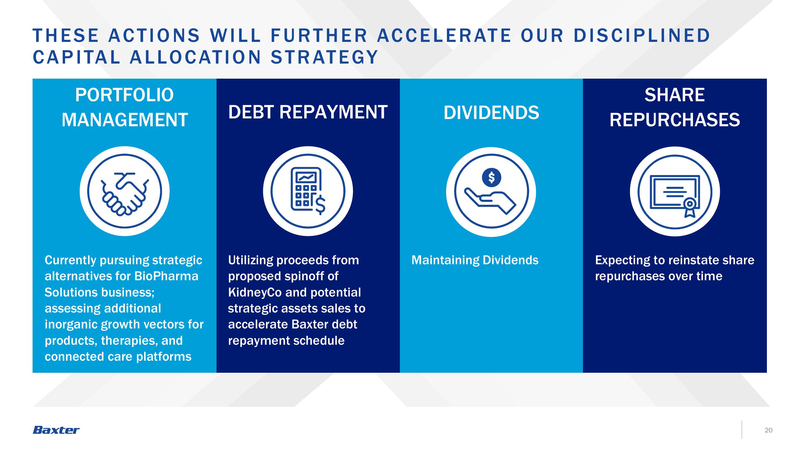 Baxter Investor Announcement slide image #20