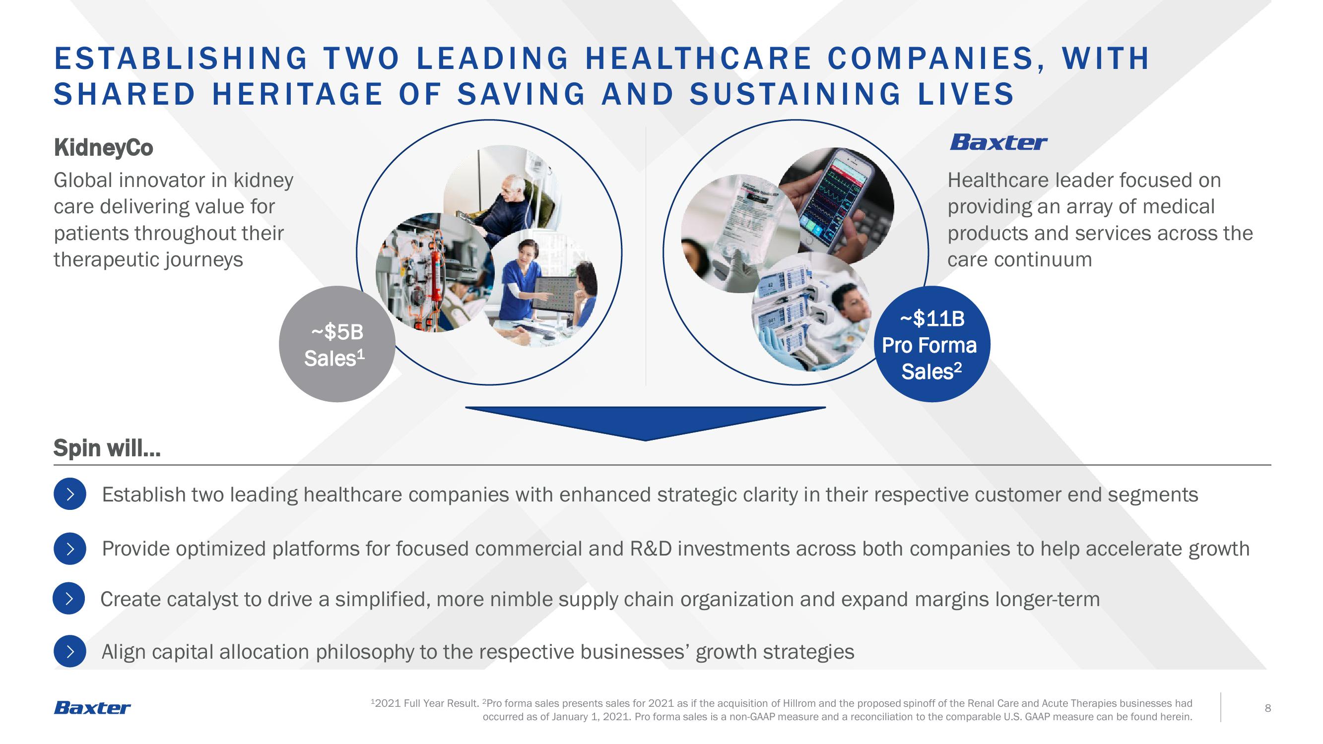 Baxter Investor Announcement slide image #8