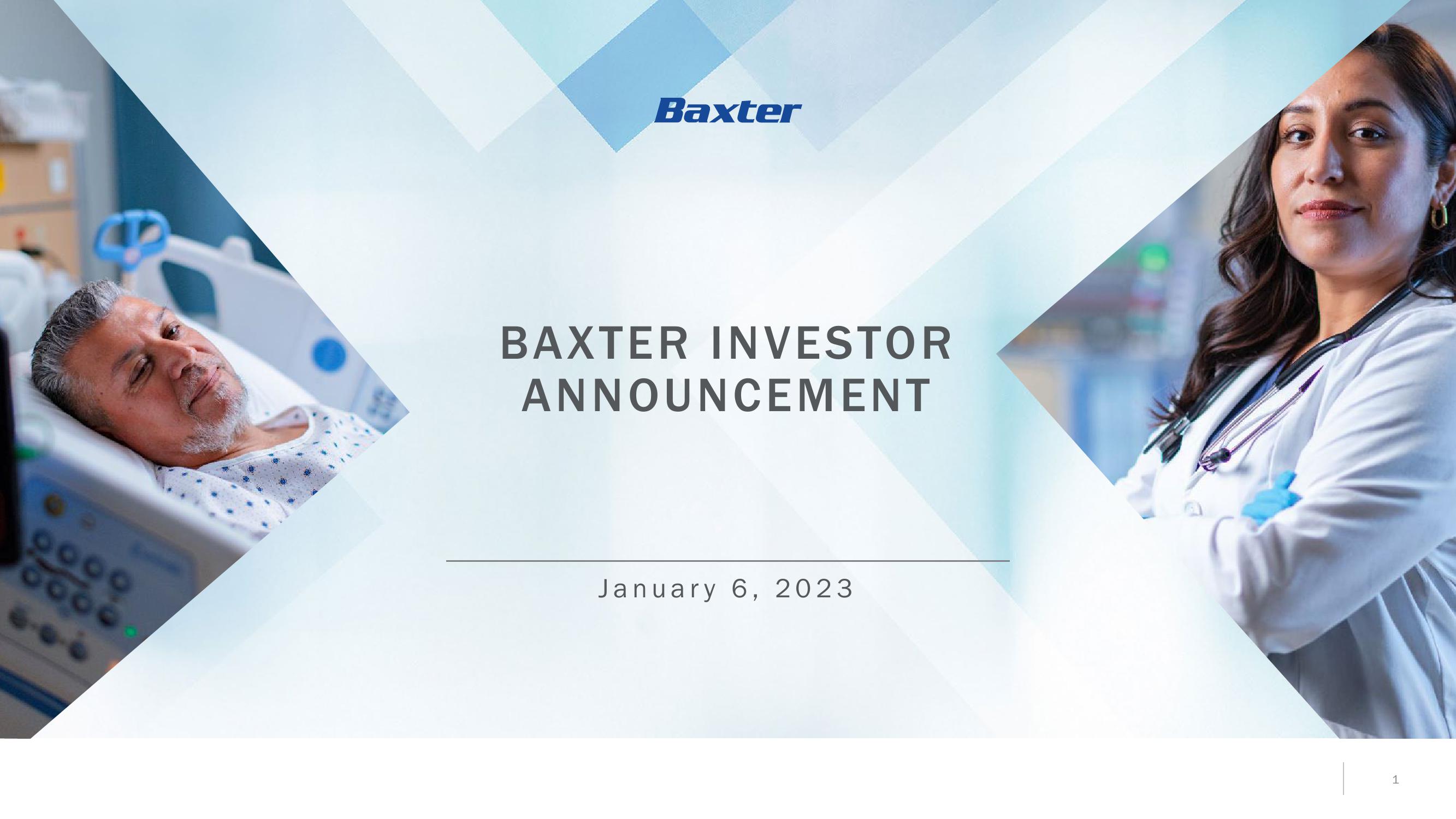 Baxter Investor Announcement image