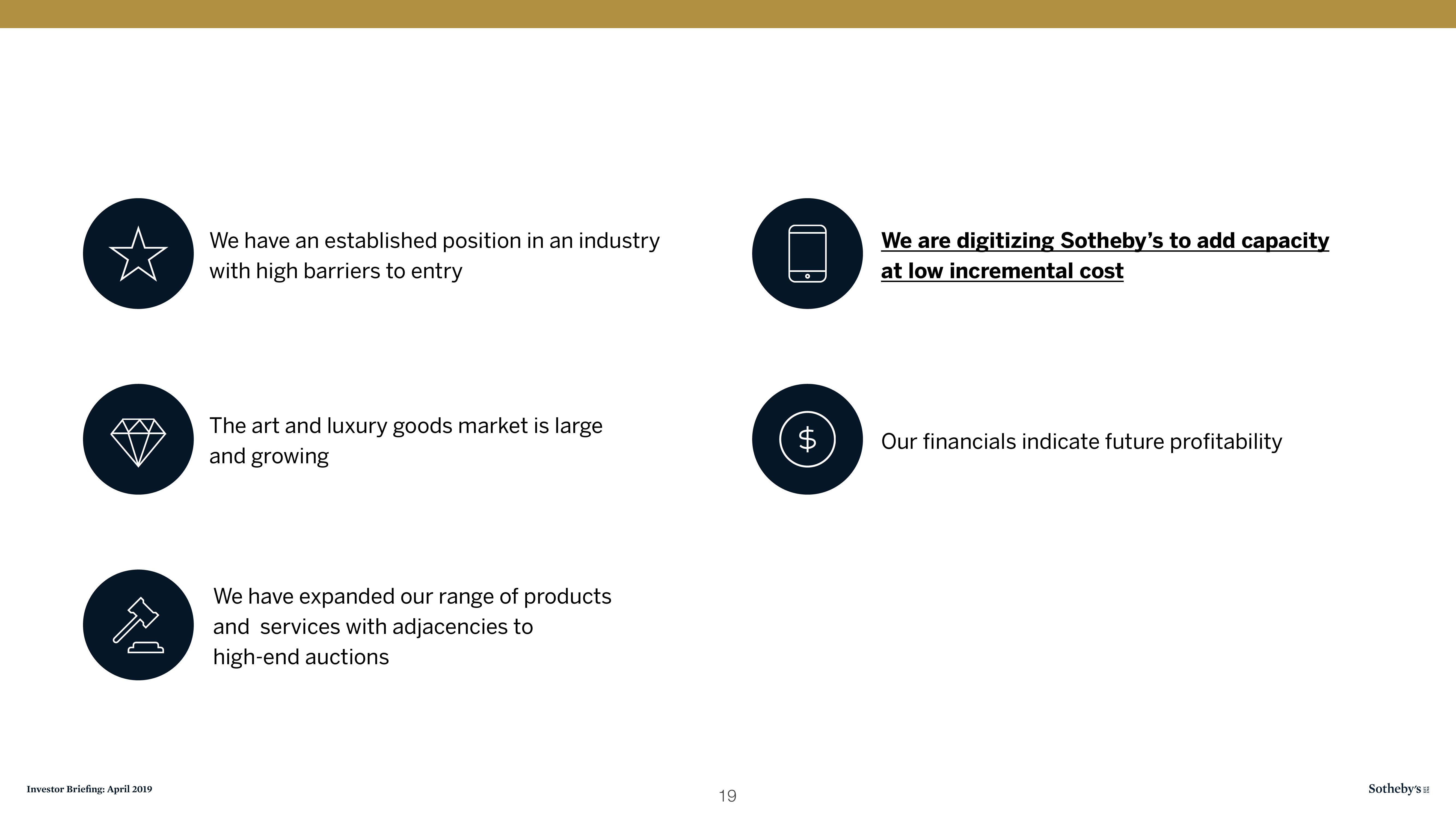 Sotheby's Investor Presentation Deck slide image #19