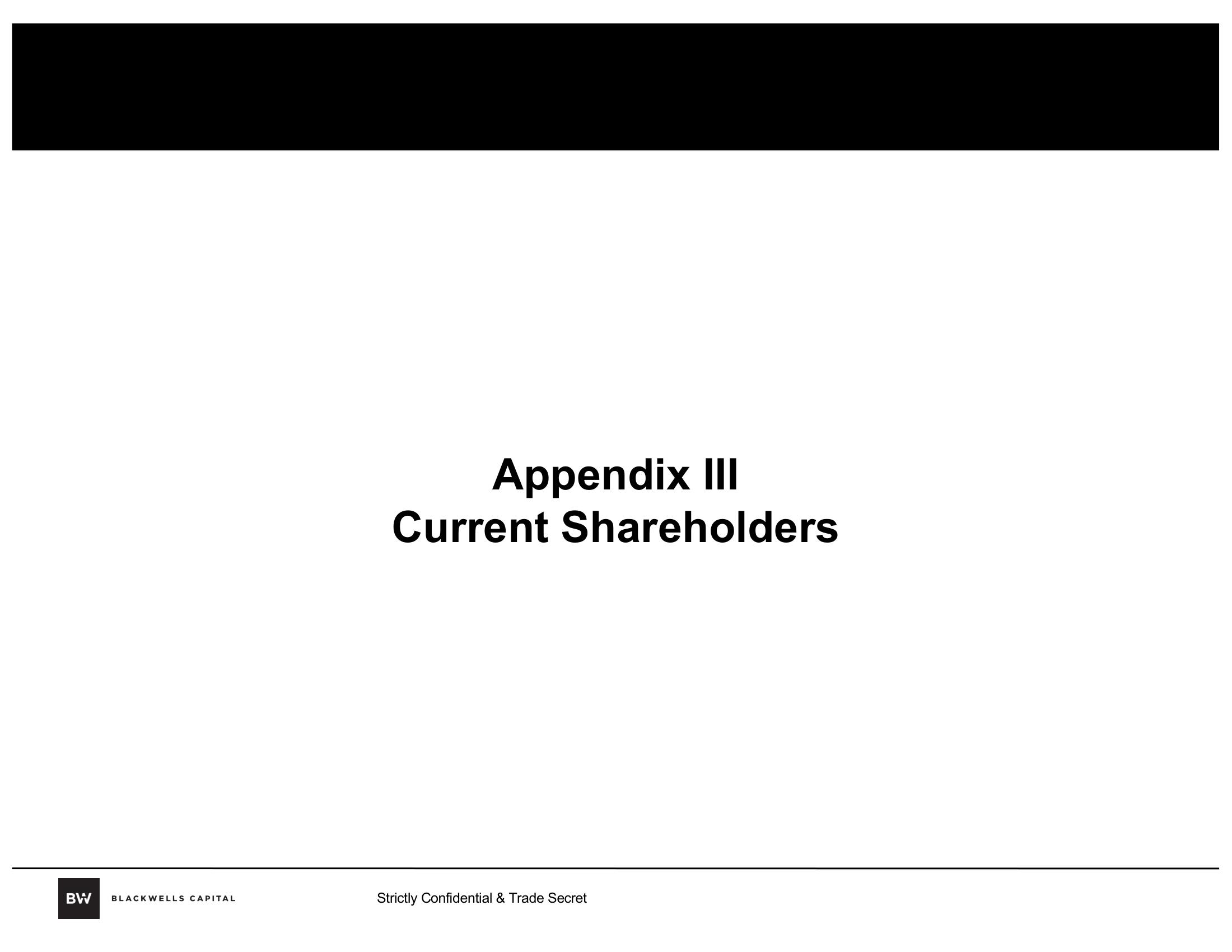 Blackwells Capital Activist Presentation Deck slide image #94