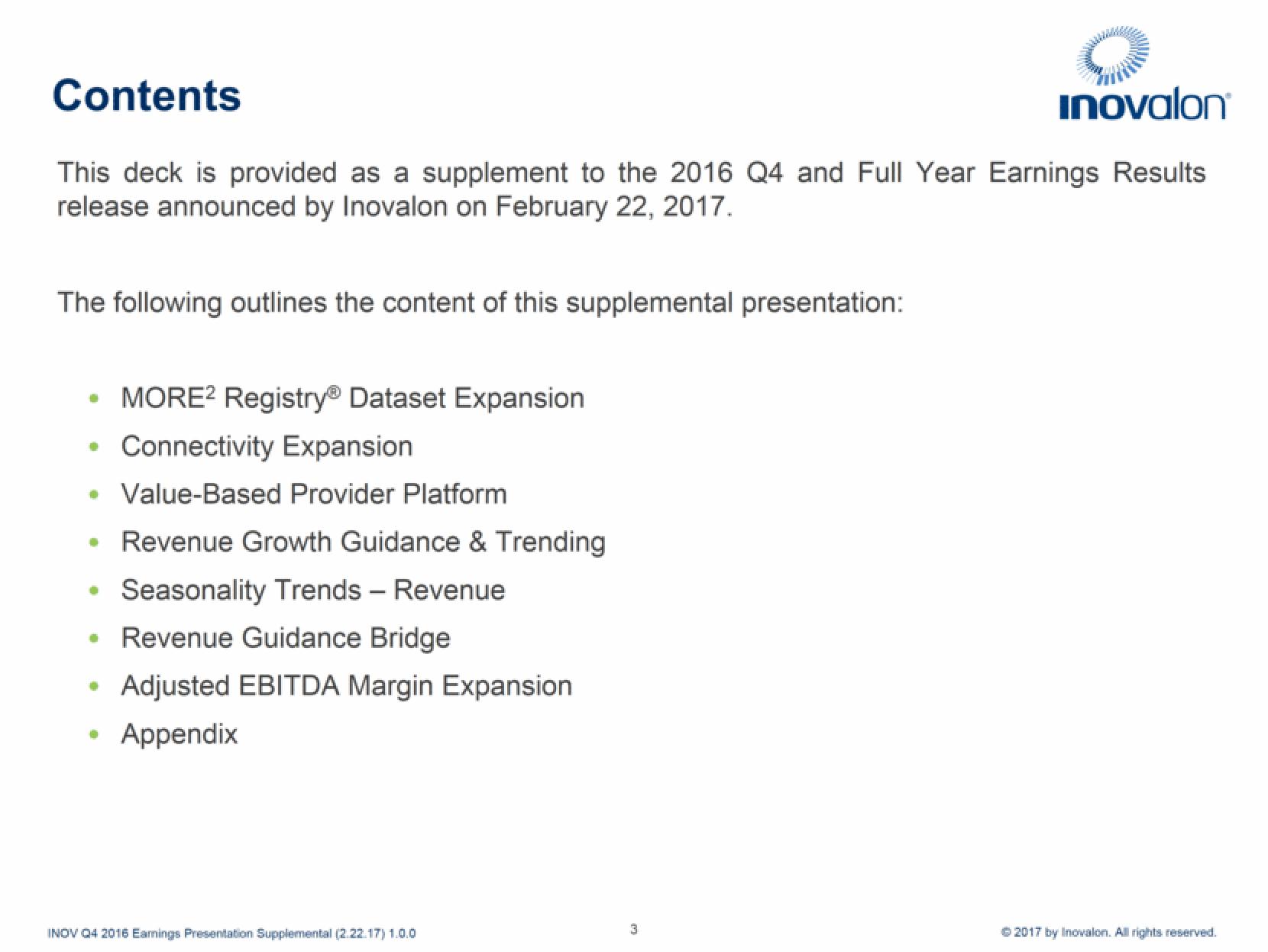 Inovalon Results Presentation Deck slide image #3