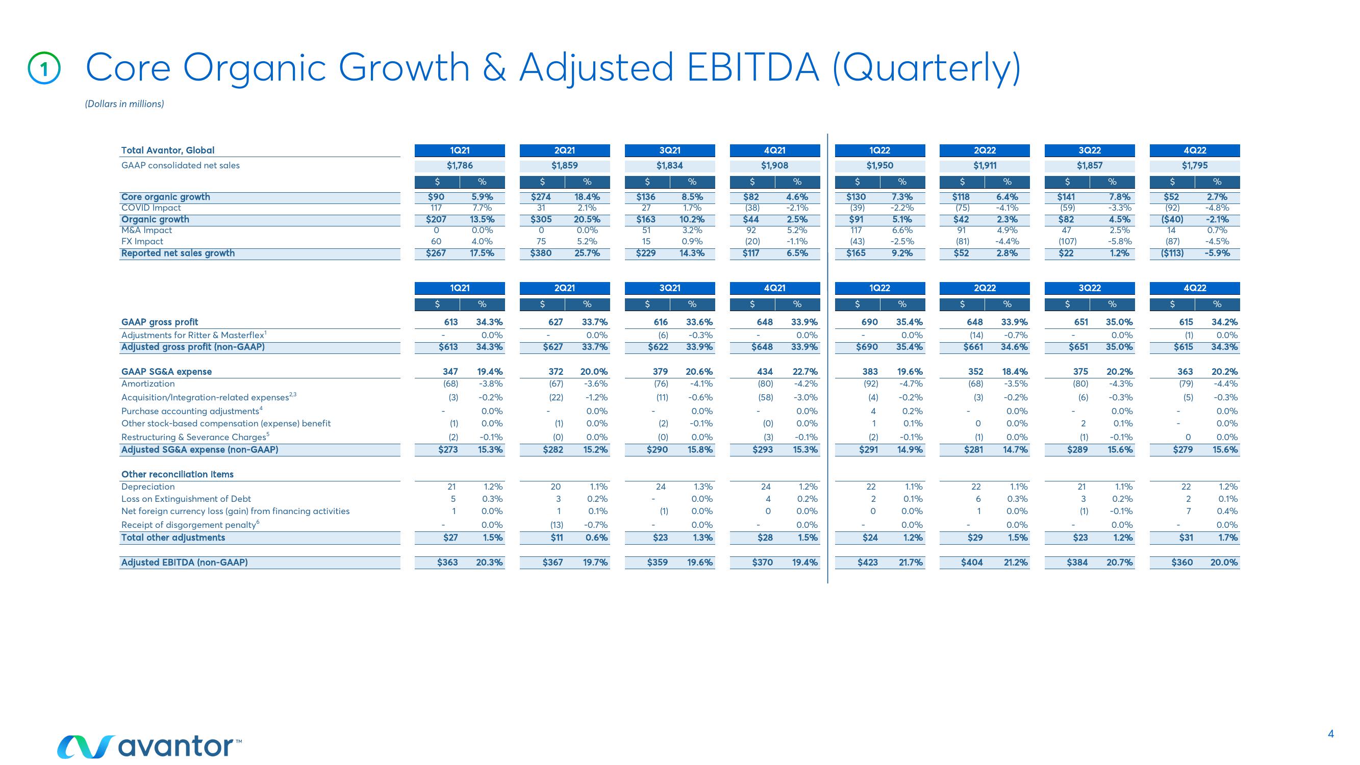 Avantor Results Presentation Deck slide image #4