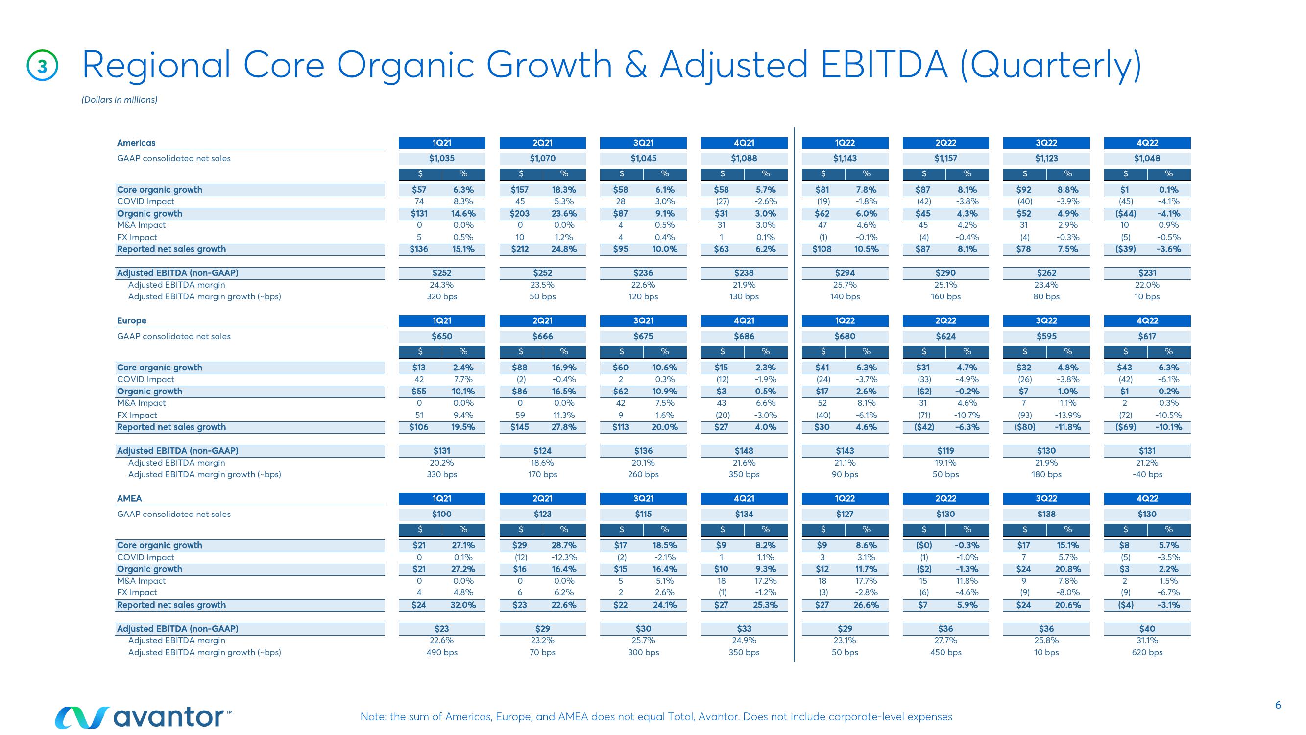 Avantor Results Presentation Deck slide image #6