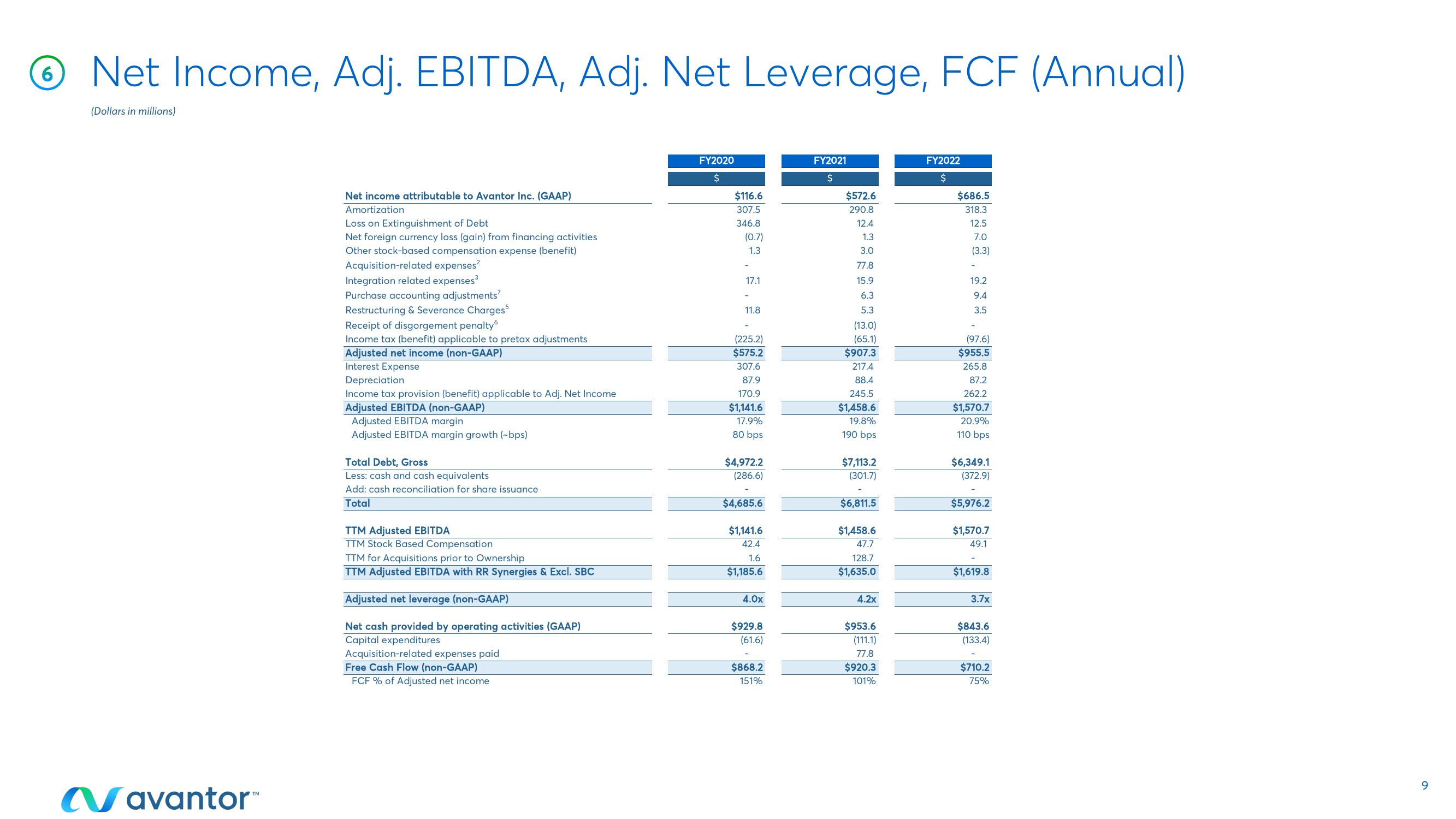 Avantor Results Presentation Deck slide image #9