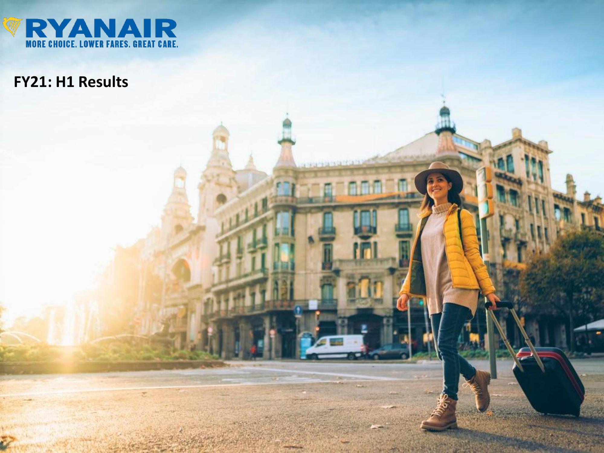  Ryanair Fy21: H1 Results Company Presentation image