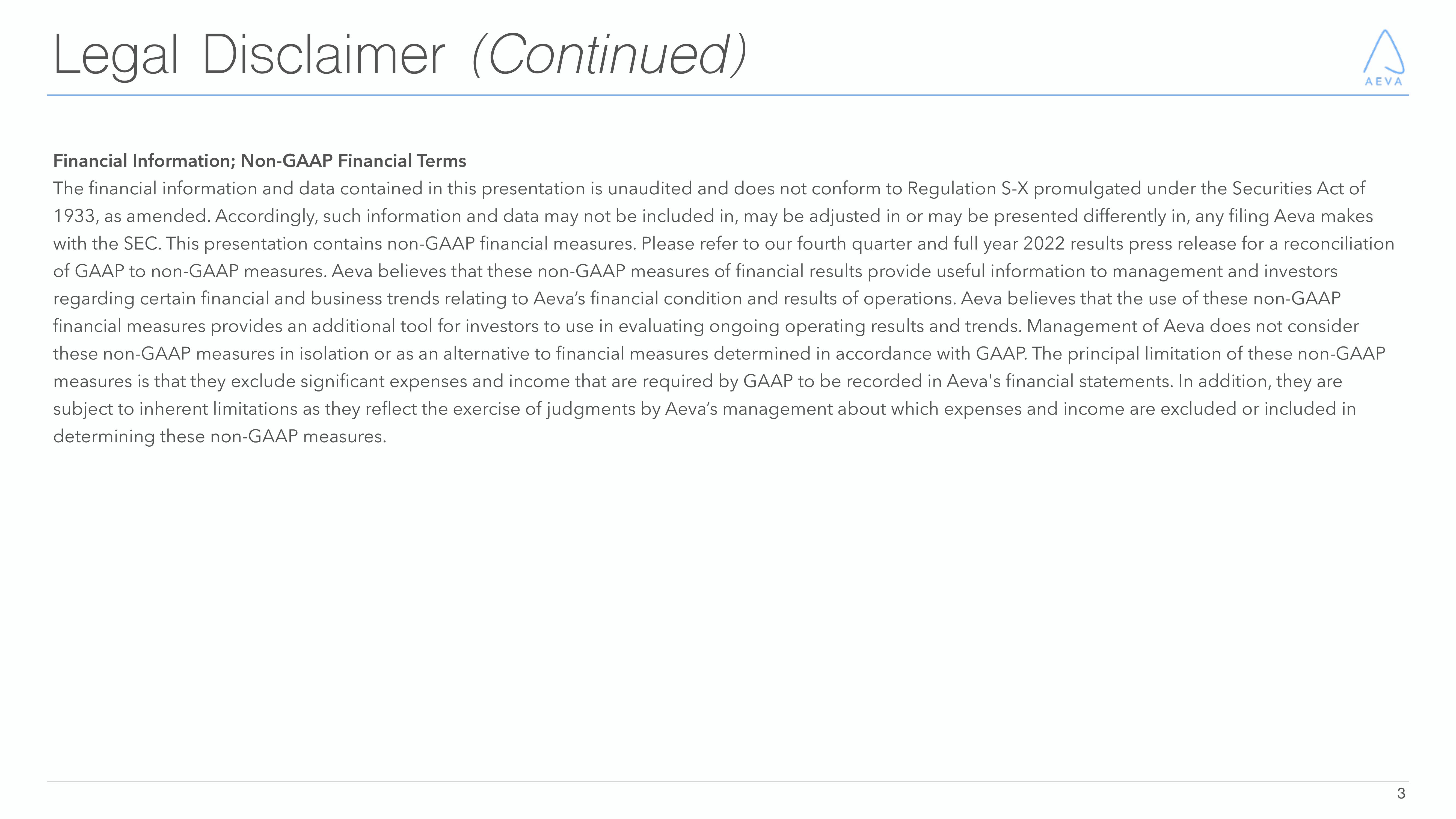 Aeva Results Presentation Deck slide image #3