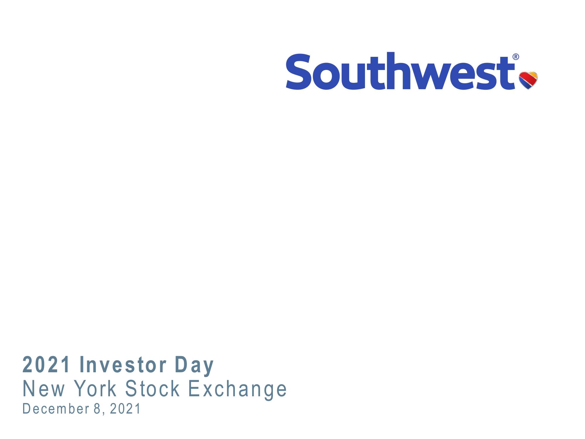 2021 Investor Day New York Stock Exchange image