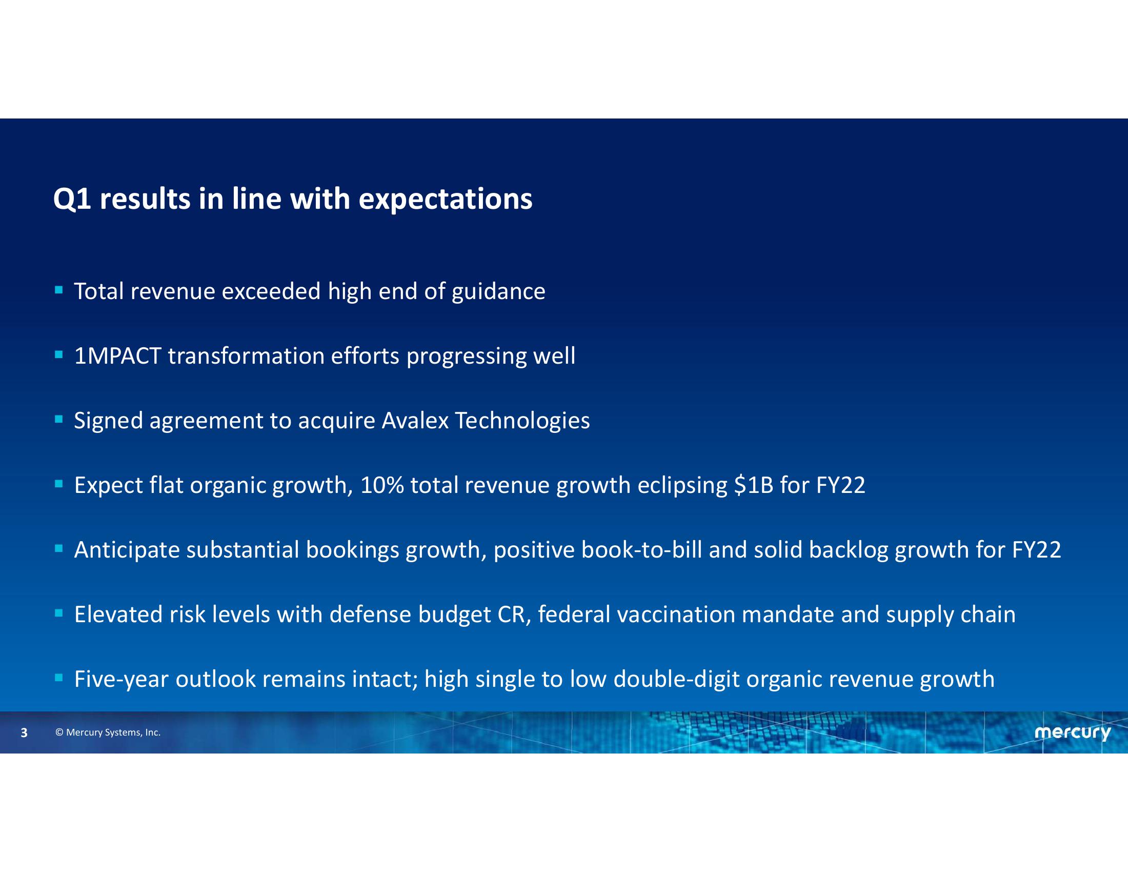 First Quarter Fiscal Year 2022 Financial Results slide image #3