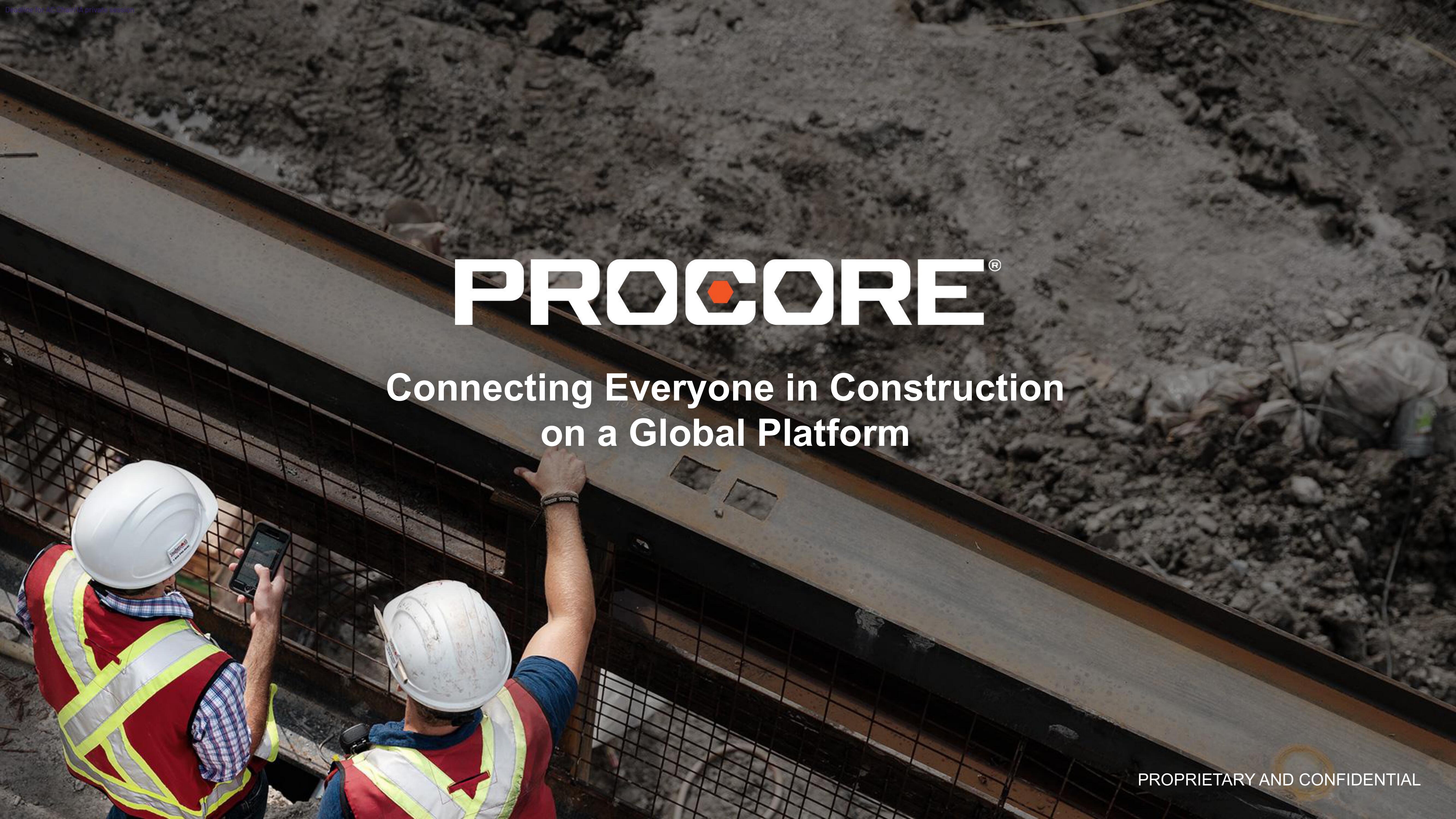 Procore IPO Presentation Deck image