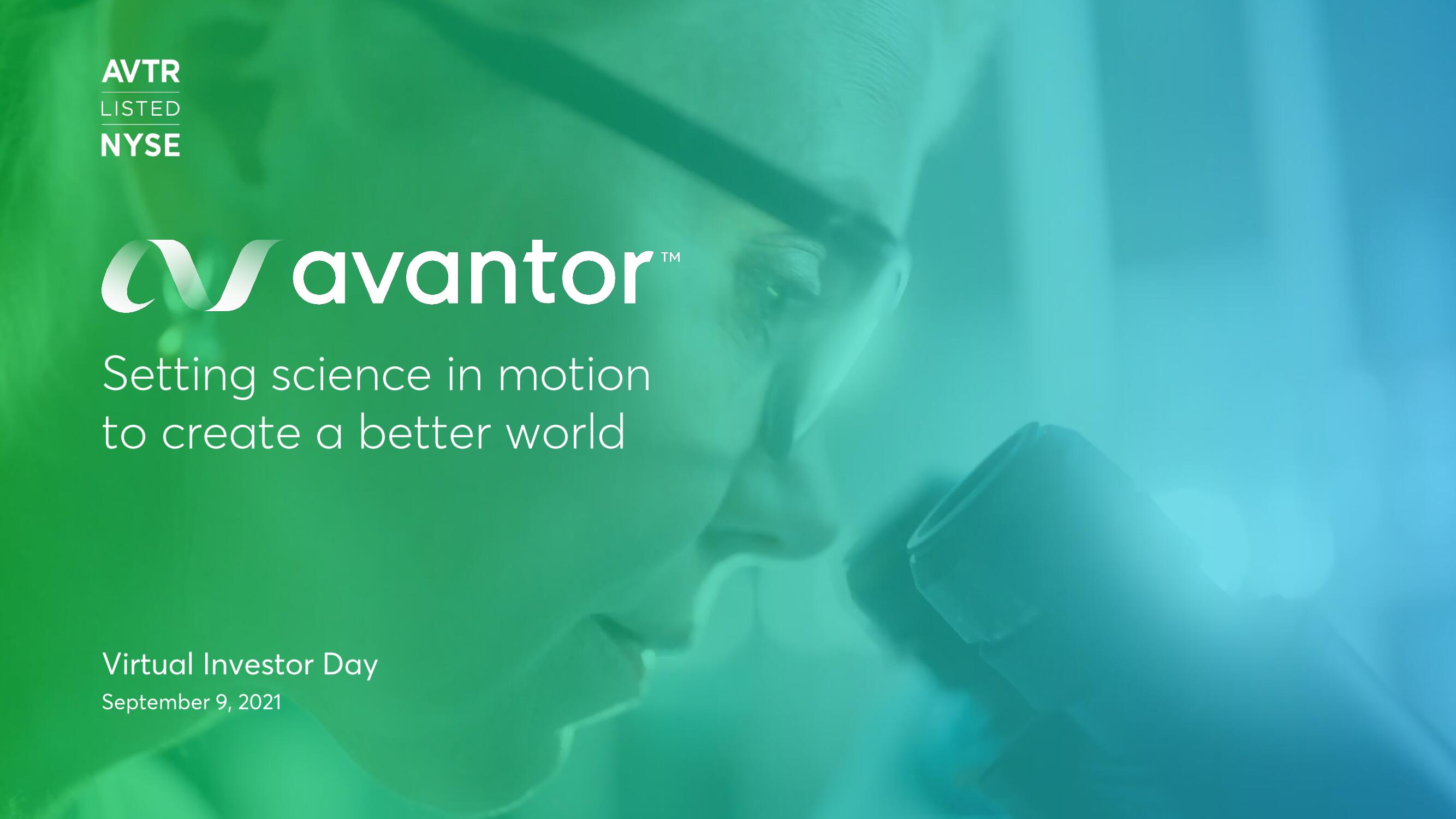 Avantor Investor Day Presentation Deck image