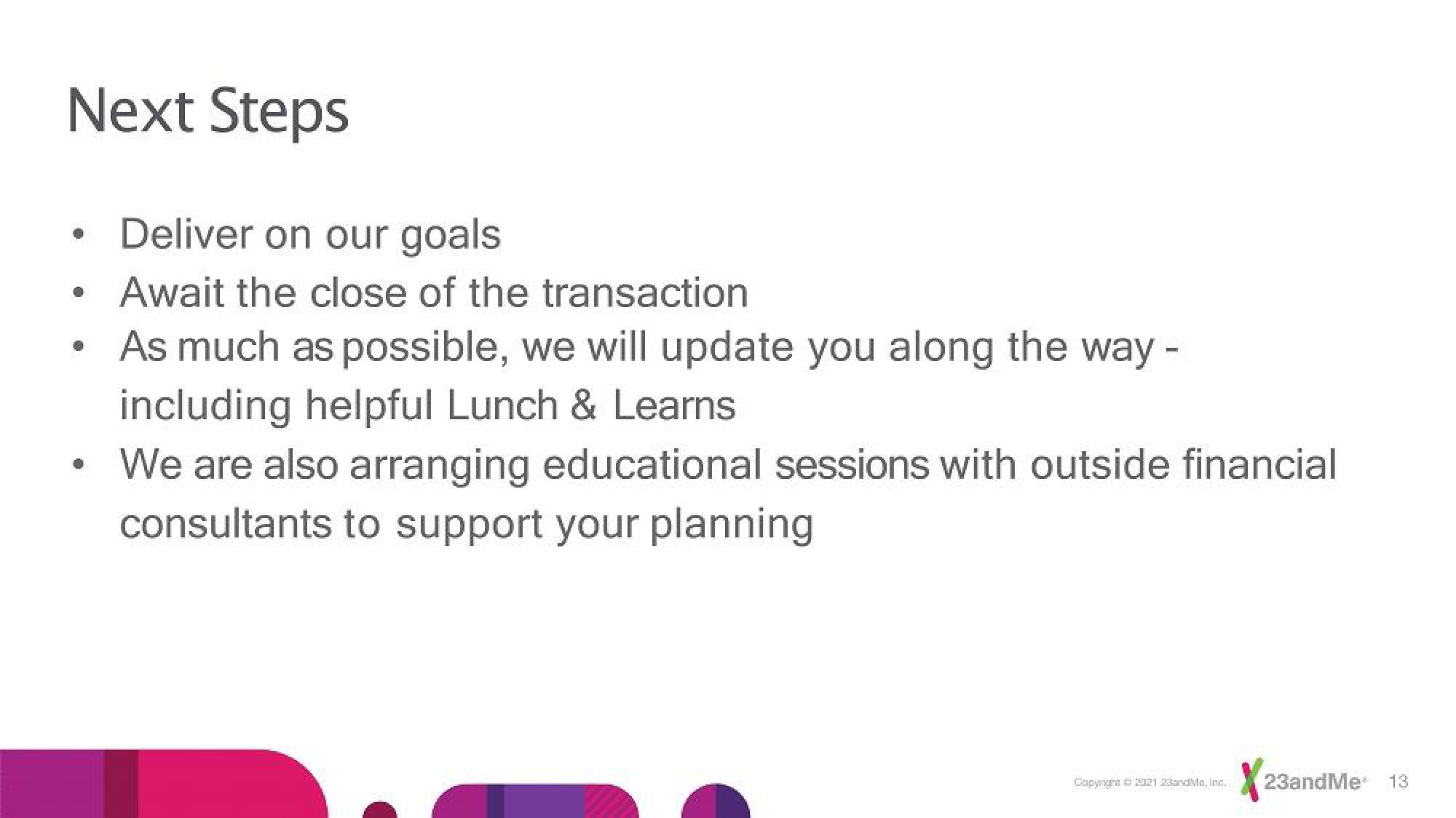 23andMe Internal Communication Presentation Deck slide image #13