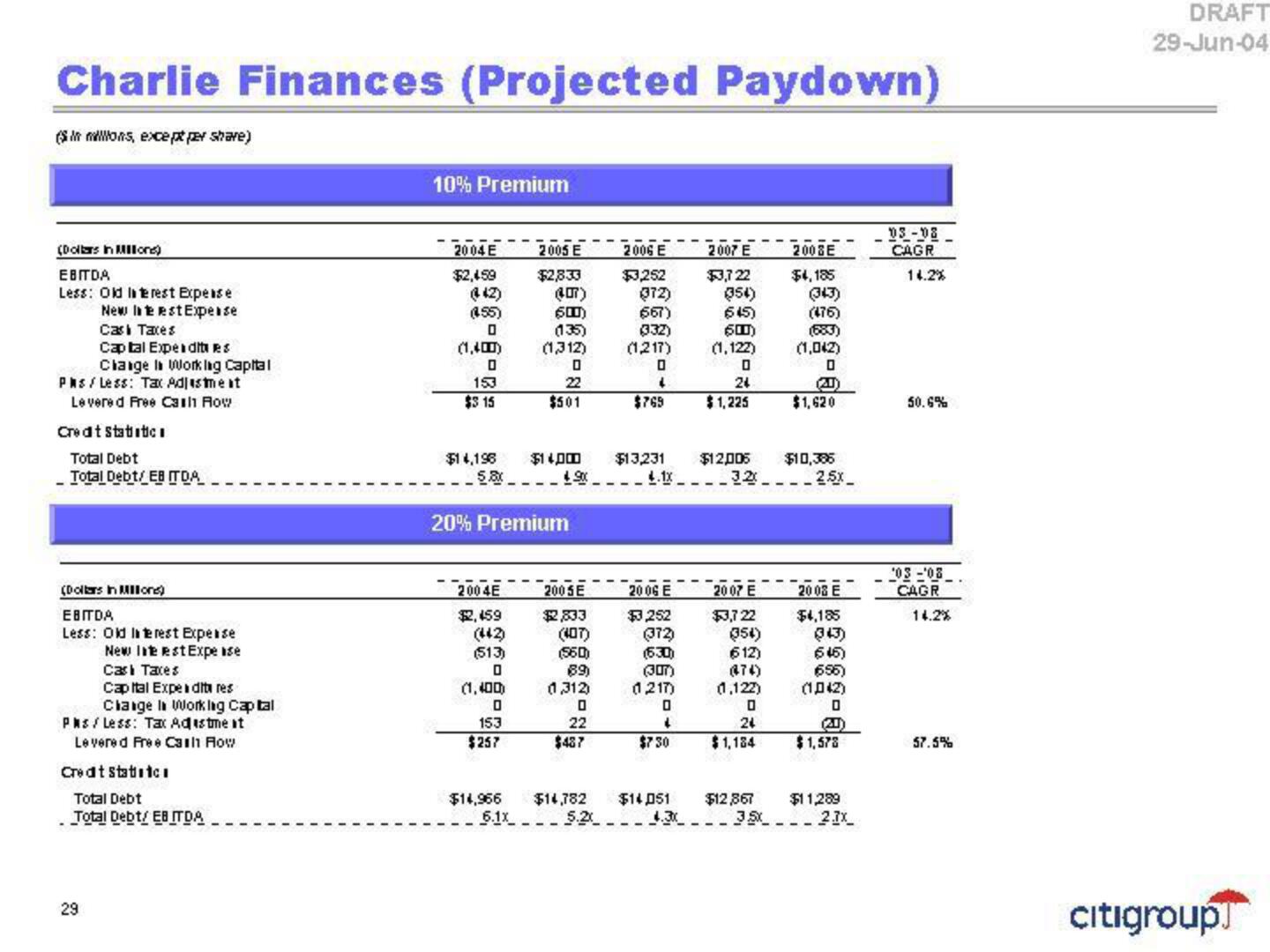 Citi Investment Banking Pitch Book slide image #33