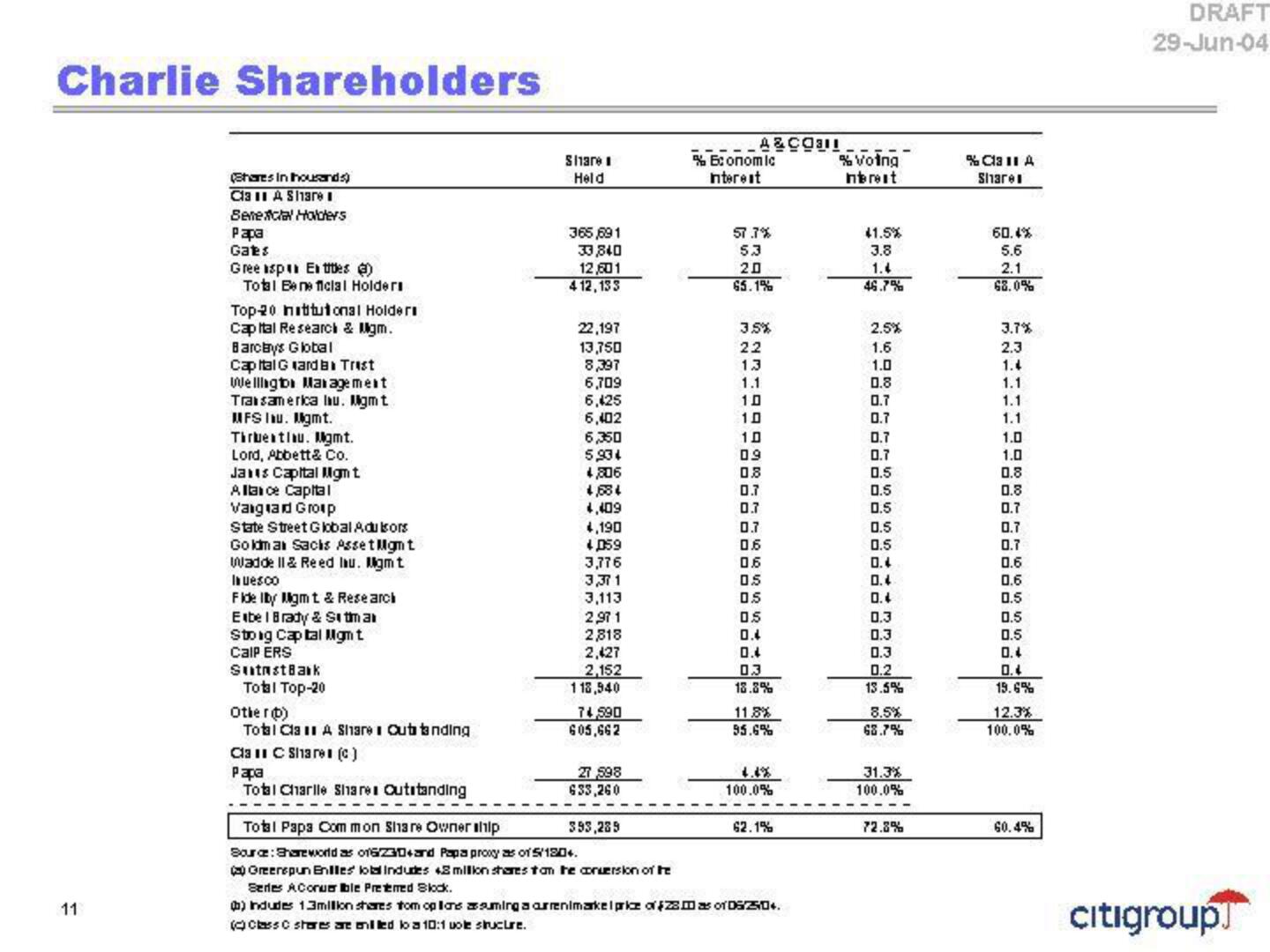 Citi Investment Banking Pitch Book slide image #13