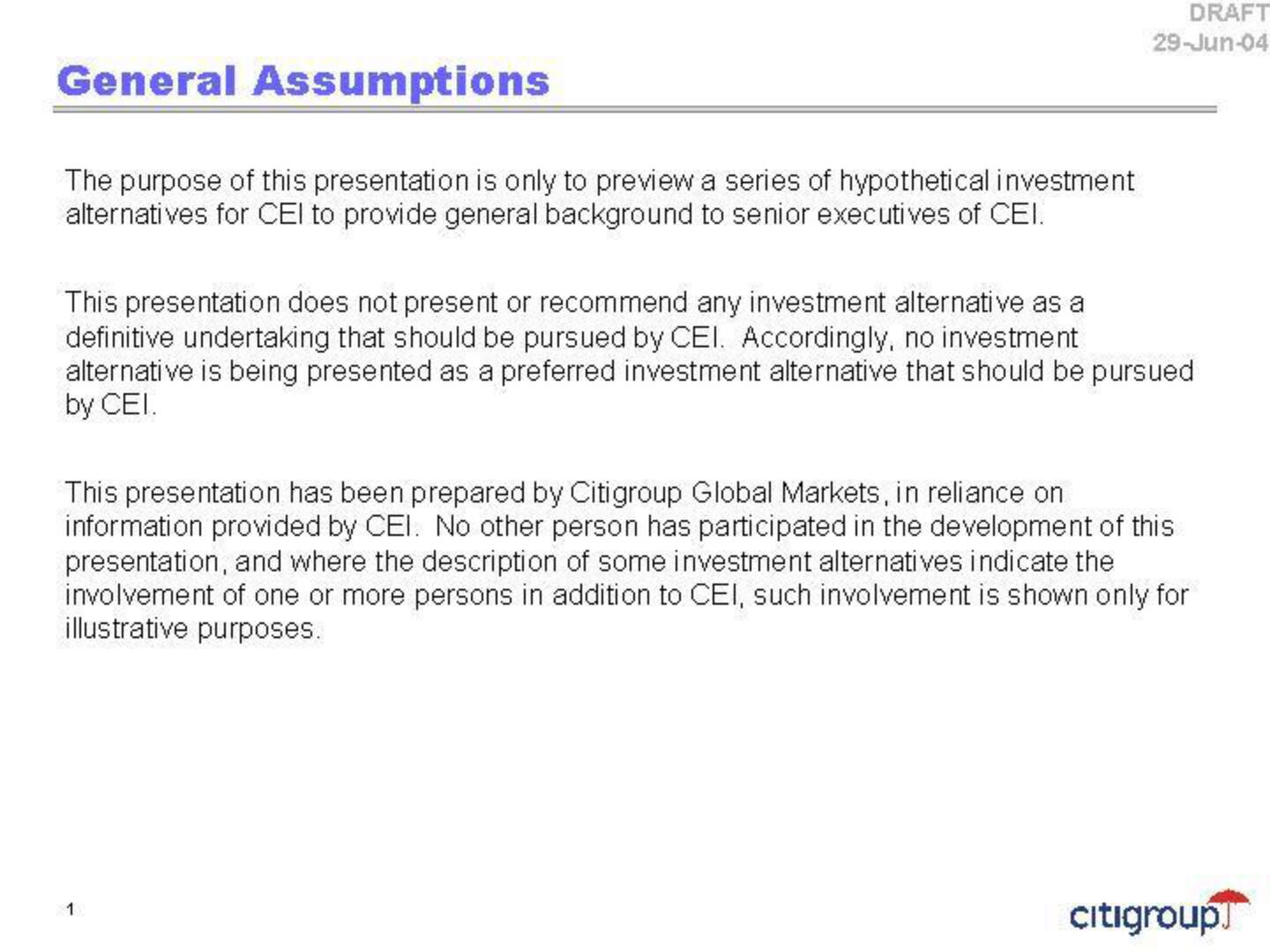 Citi Investment Banking Pitch Book slide image #2