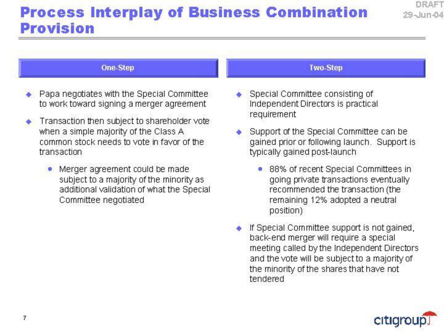 Citi Investment Banking Pitch Book slide image #9