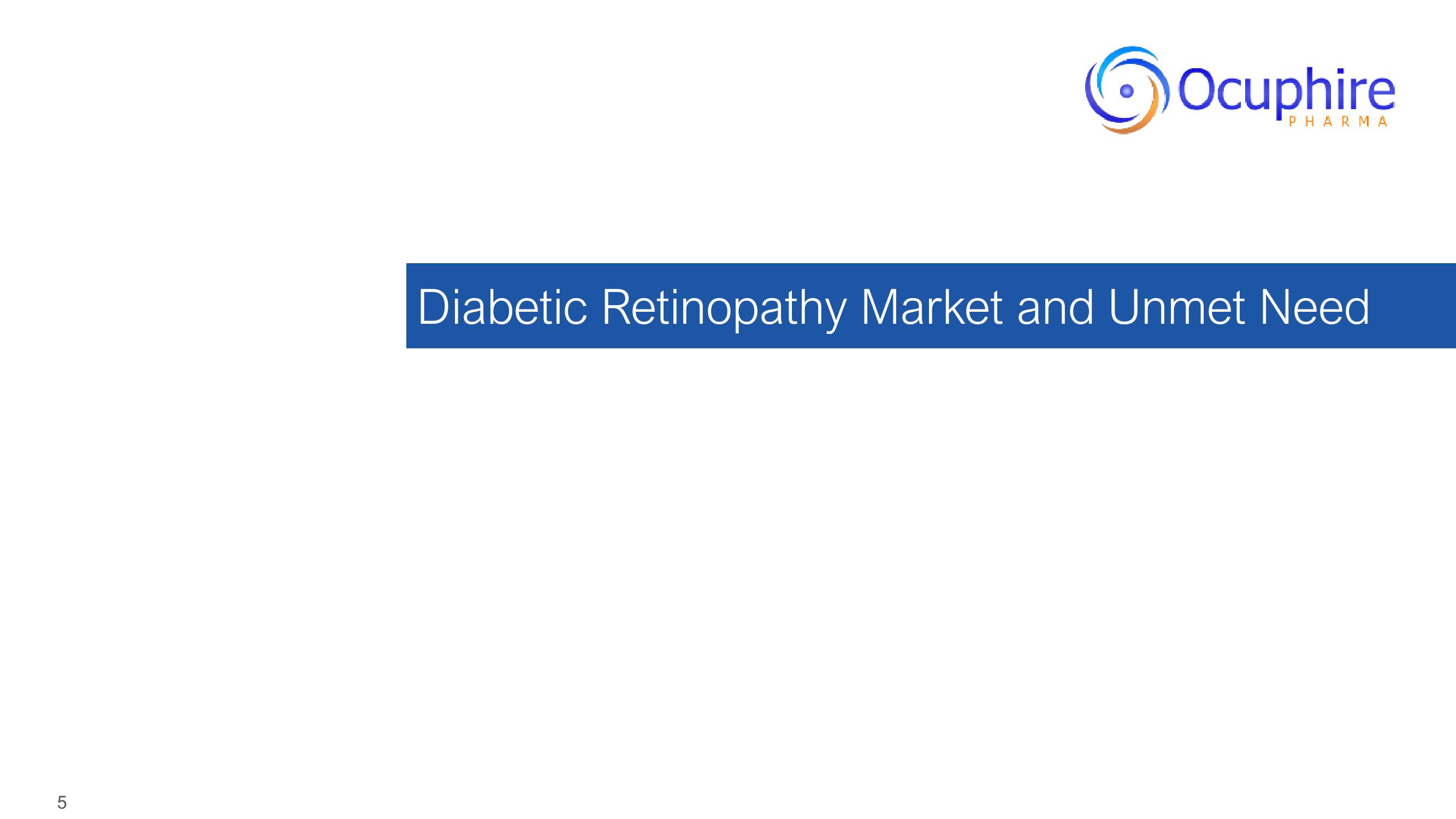 Ocuphire Pharma Investor Presentation Deck slide image #5