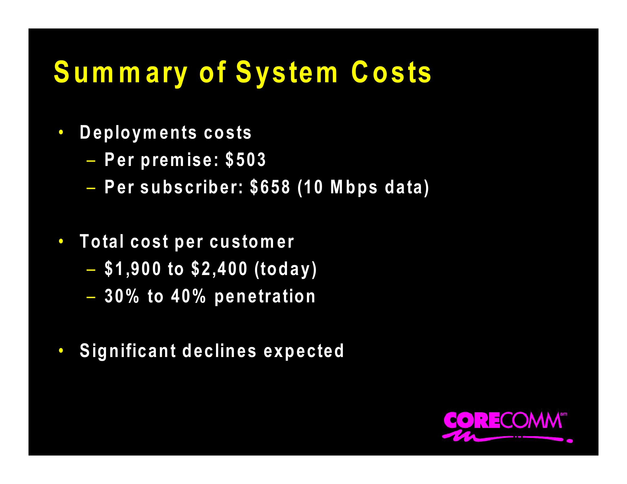 Corecomm Company Presentation slide image #31