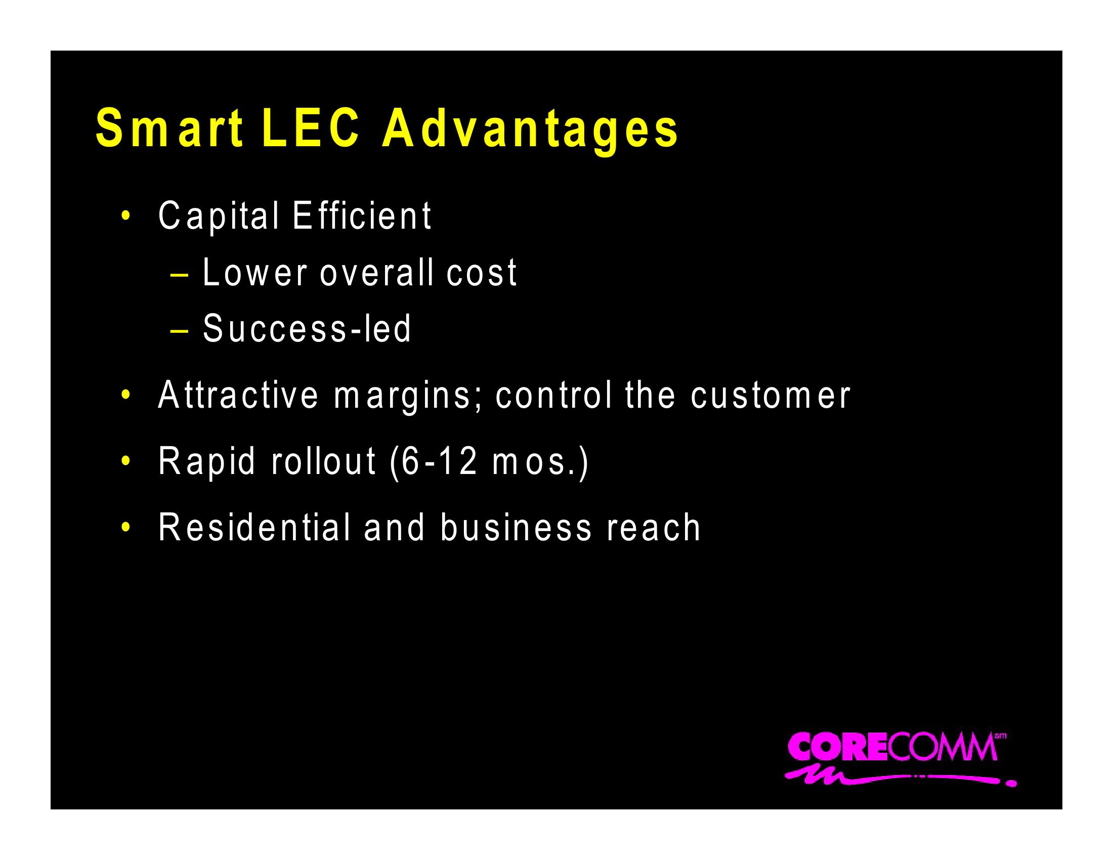 Corecomm Company Presentation slide image #5