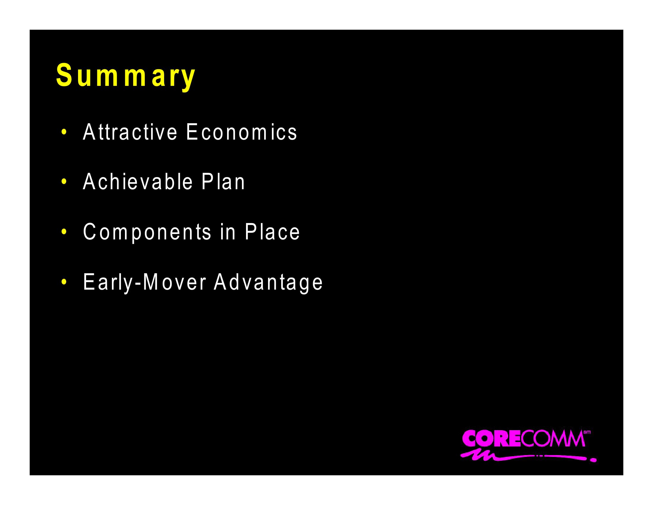 Corecomm Company Presentation slide image #32