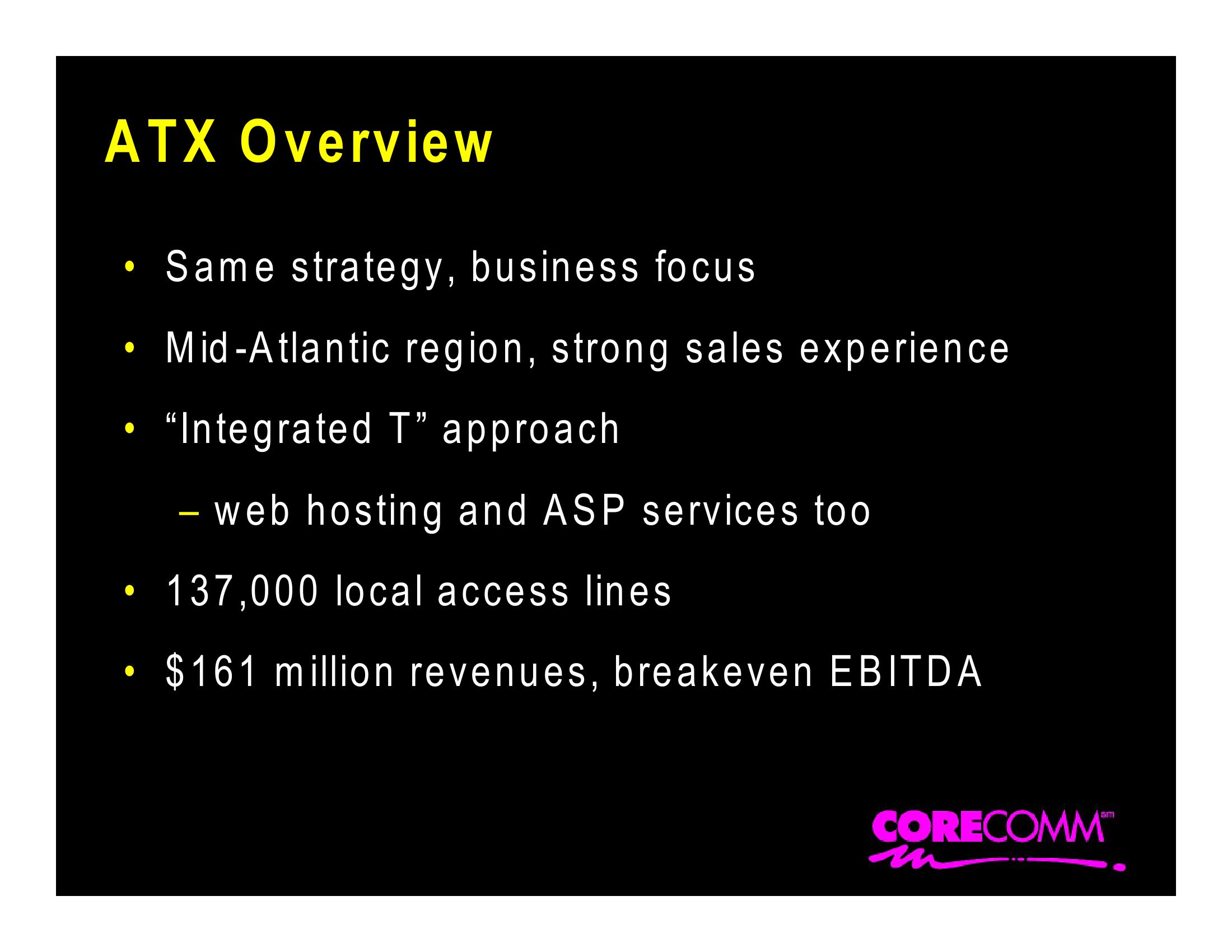 Corecomm Company Presentation slide image #24