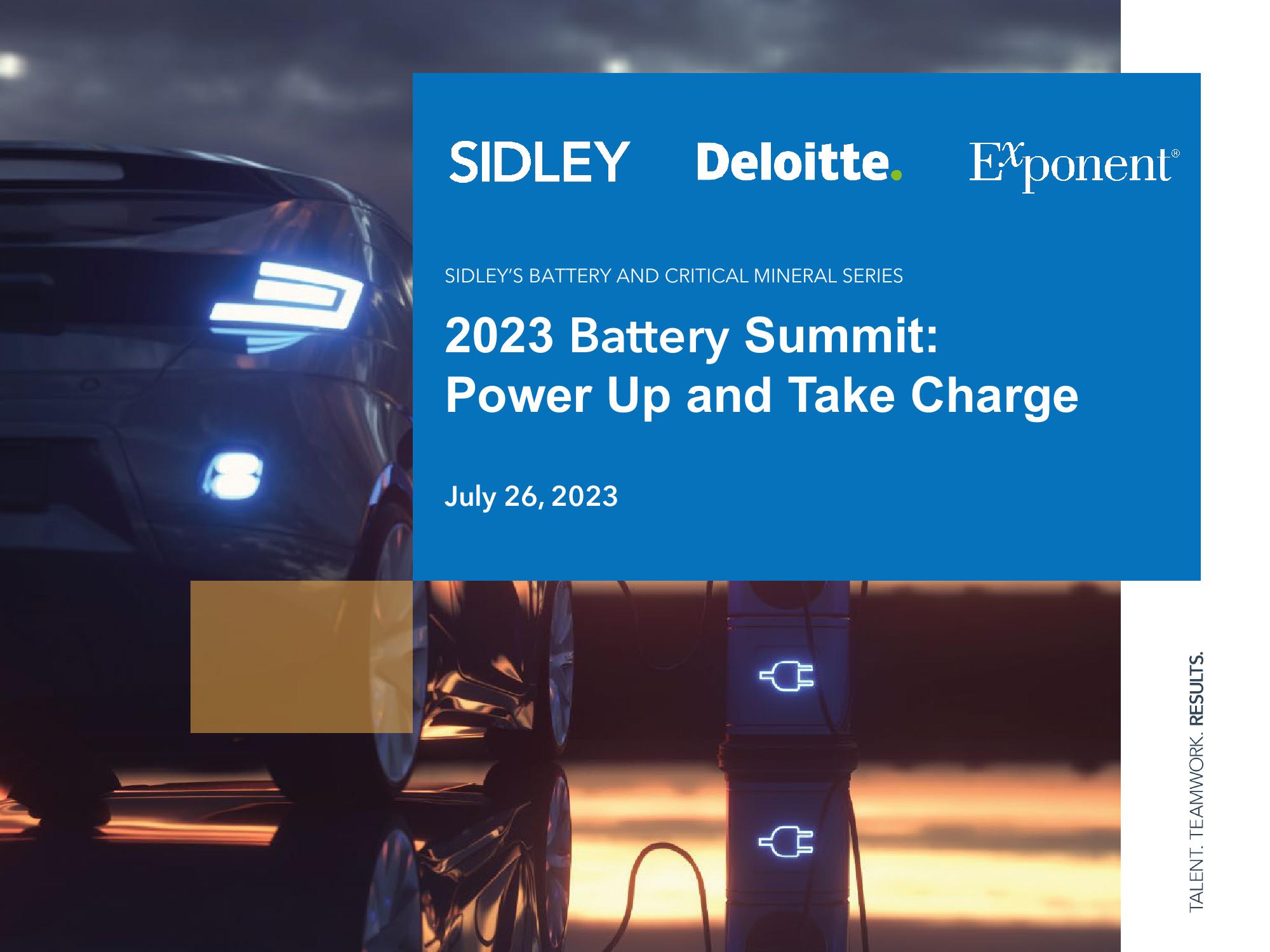 2023 Battery Summit: Power Up and Take Charge image