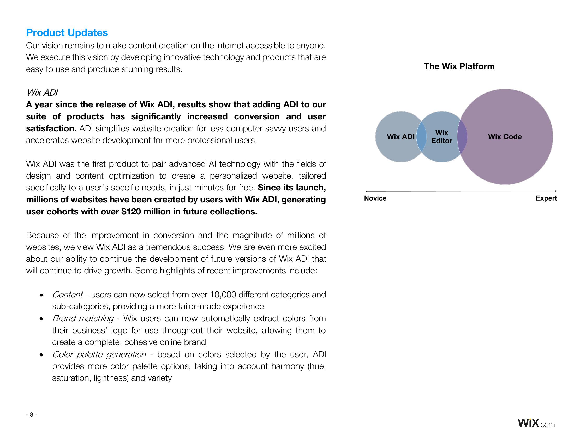 Wix Results Presentation Deck slide image #9